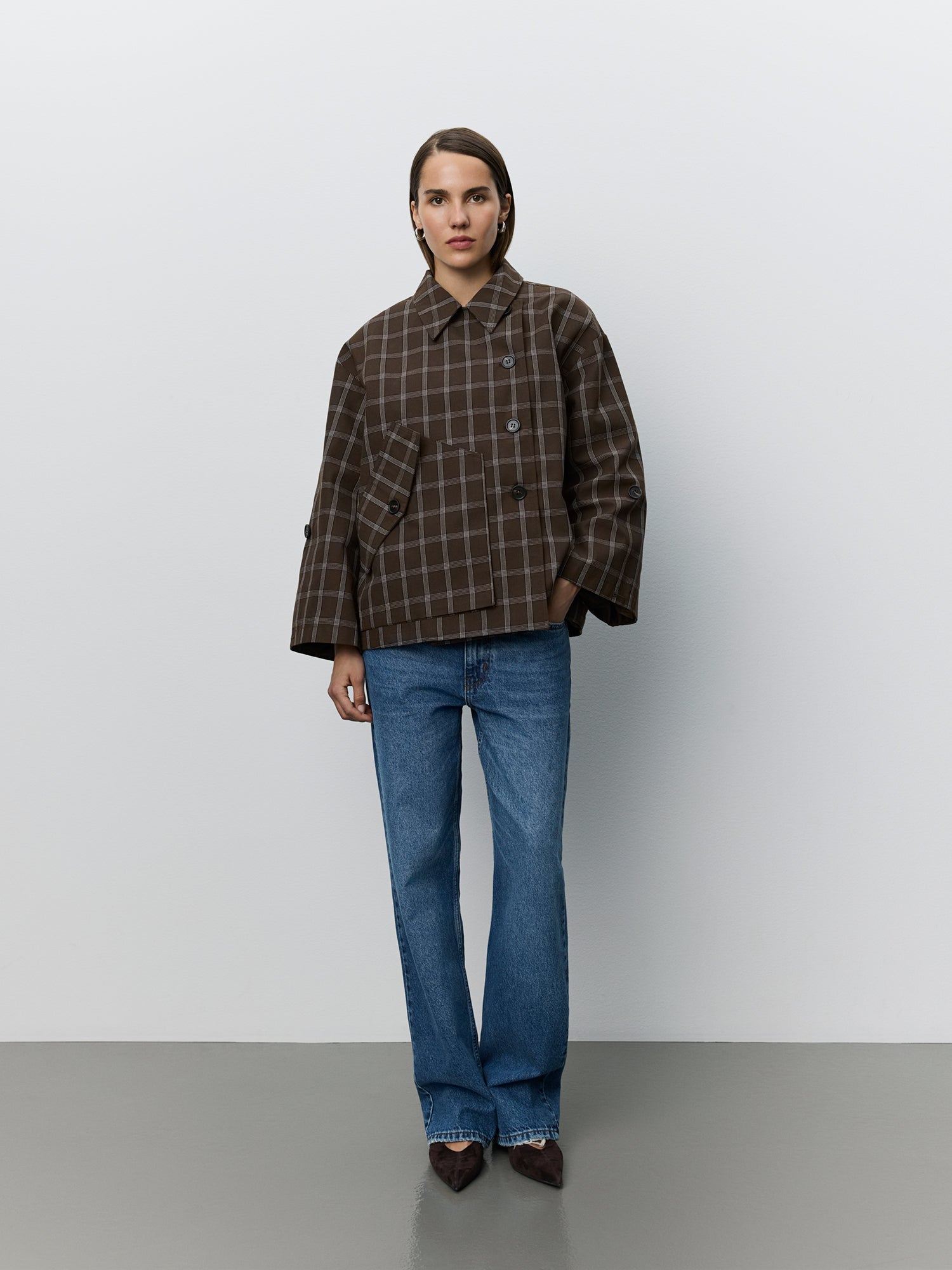 Sofie Schnoor WOMEN AGATHASW CHECKERED JACKET Jacket 9147 Brown Check
