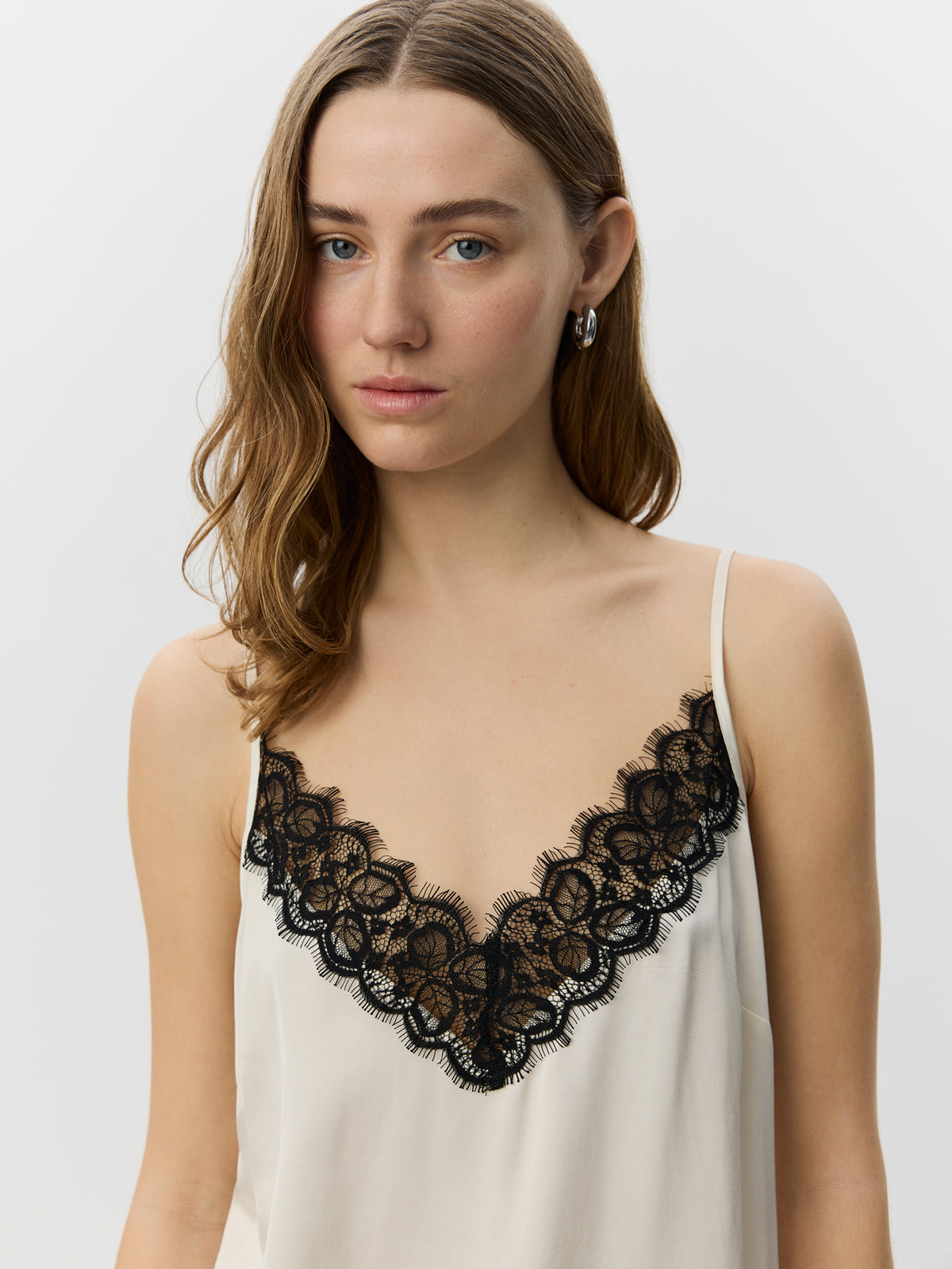 Sofie Schnoor WOMEN AGGIESW SLIP TOP Top 0159 Cream White