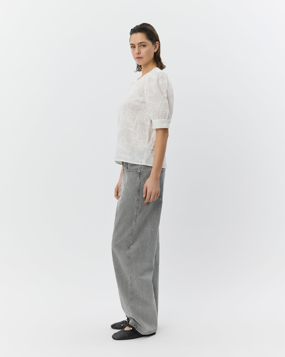 Sofie Schnoor WOMEN AHLIASW PUFF SLEEVE BLOUSE Blouse 0100 White