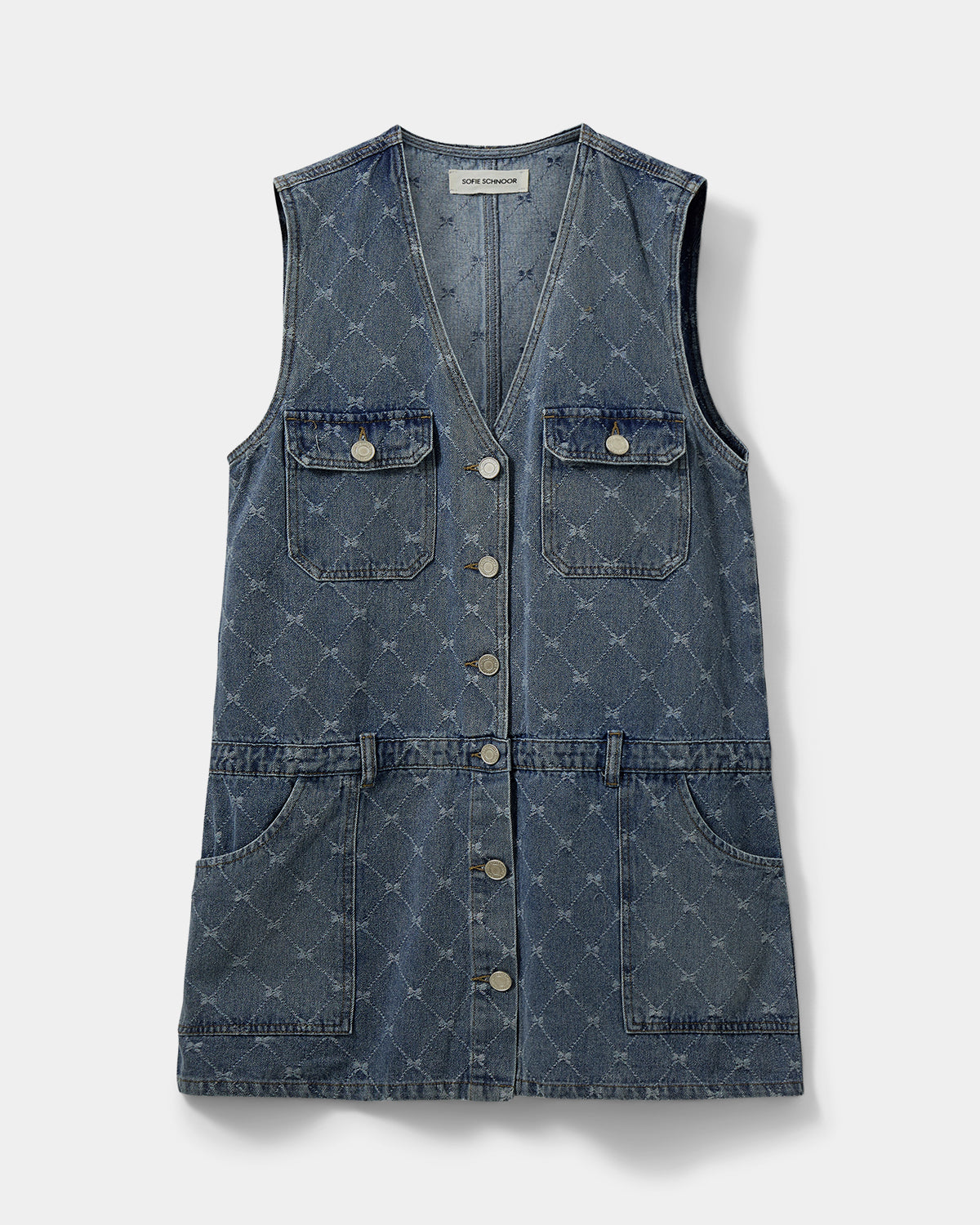 Sofie Schnoor WOMEN ALBERTINESW DENIM MINI DRESS Dress 5036 Blue