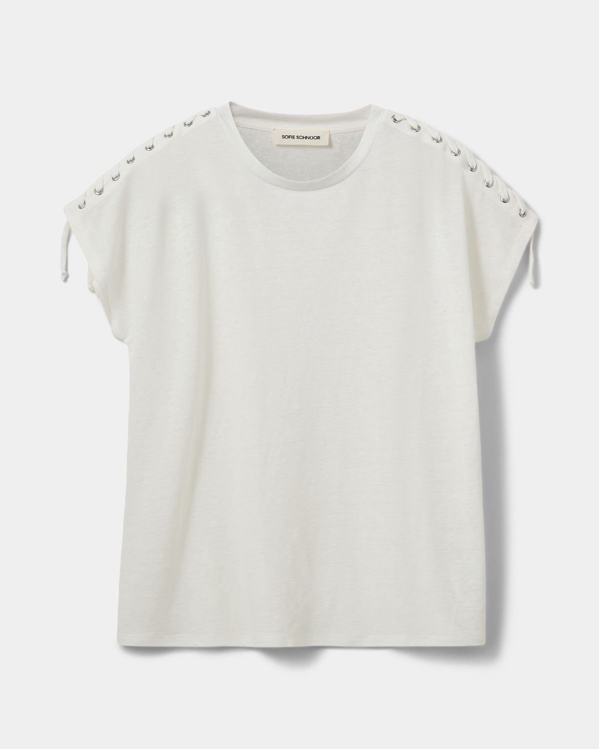 Sofie Schnoor WOMEN ALEIDSW LINEN MIX T-SHIRT T-shirt 0101 Off white