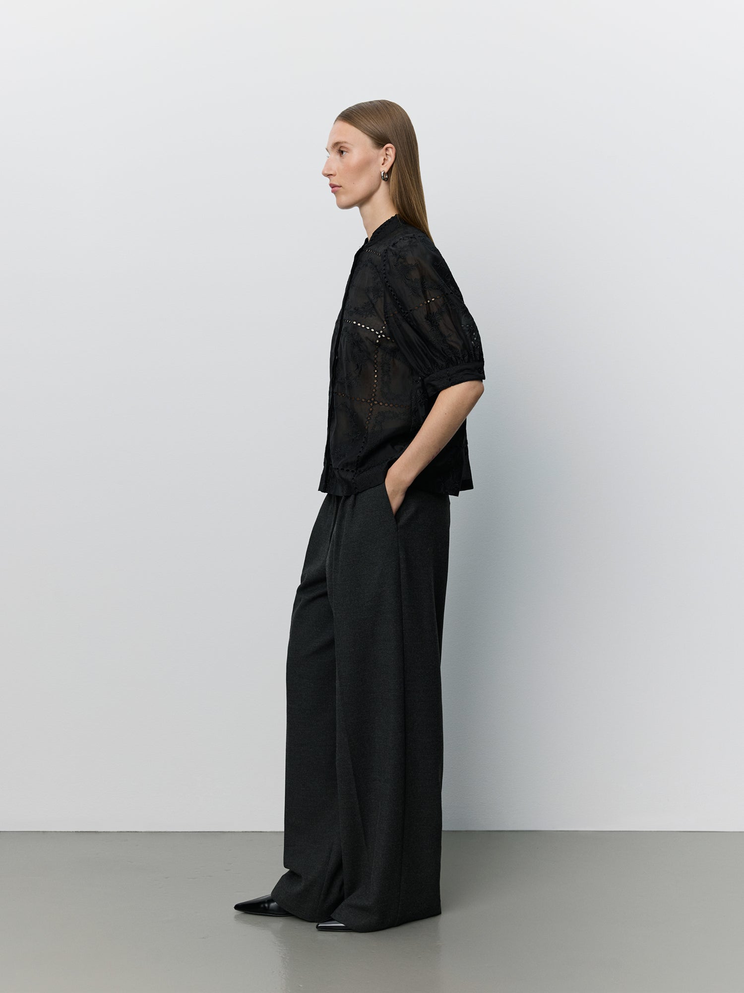 Sofie Schnoor WOMEN ALESSIASW EMBROIDERY SHIRT Shirt 1000 Black