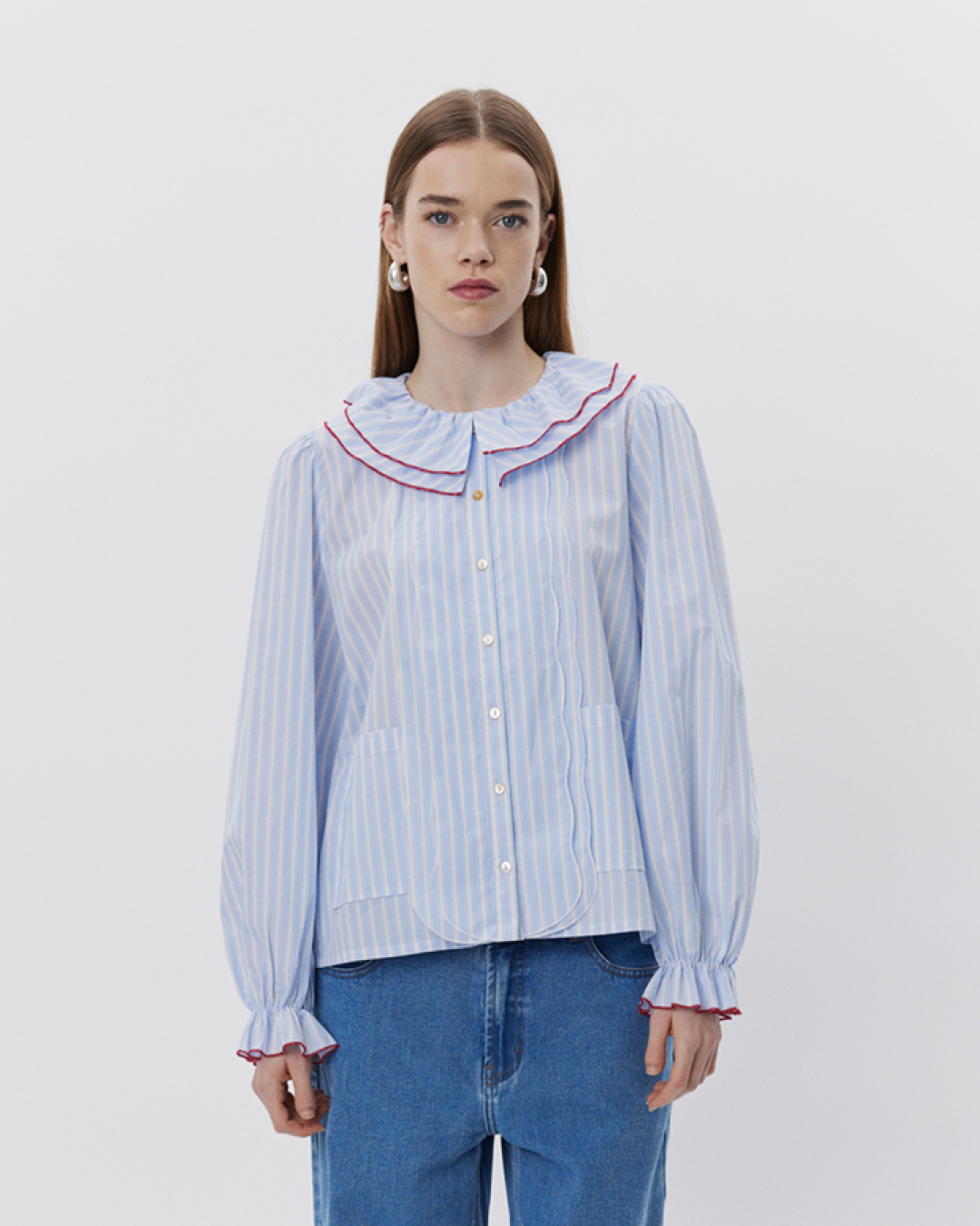 Sofie Schnoor WOMEN ALEXASW SHIRT Shirt 5092 Blue striped