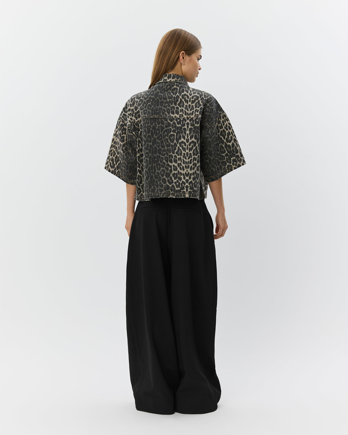 Sofie Schnoor WOMEN ALINESW DENIM SHIRT Shirt 9086 Light brown leopard