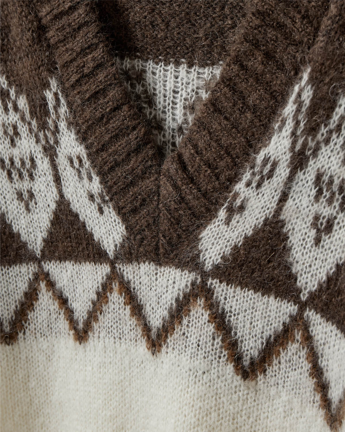 Sofie Schnoor WOMEN ALLEGRASW V-NECK KNIT SWEATER Cardigan 9144 Off White - Brown
