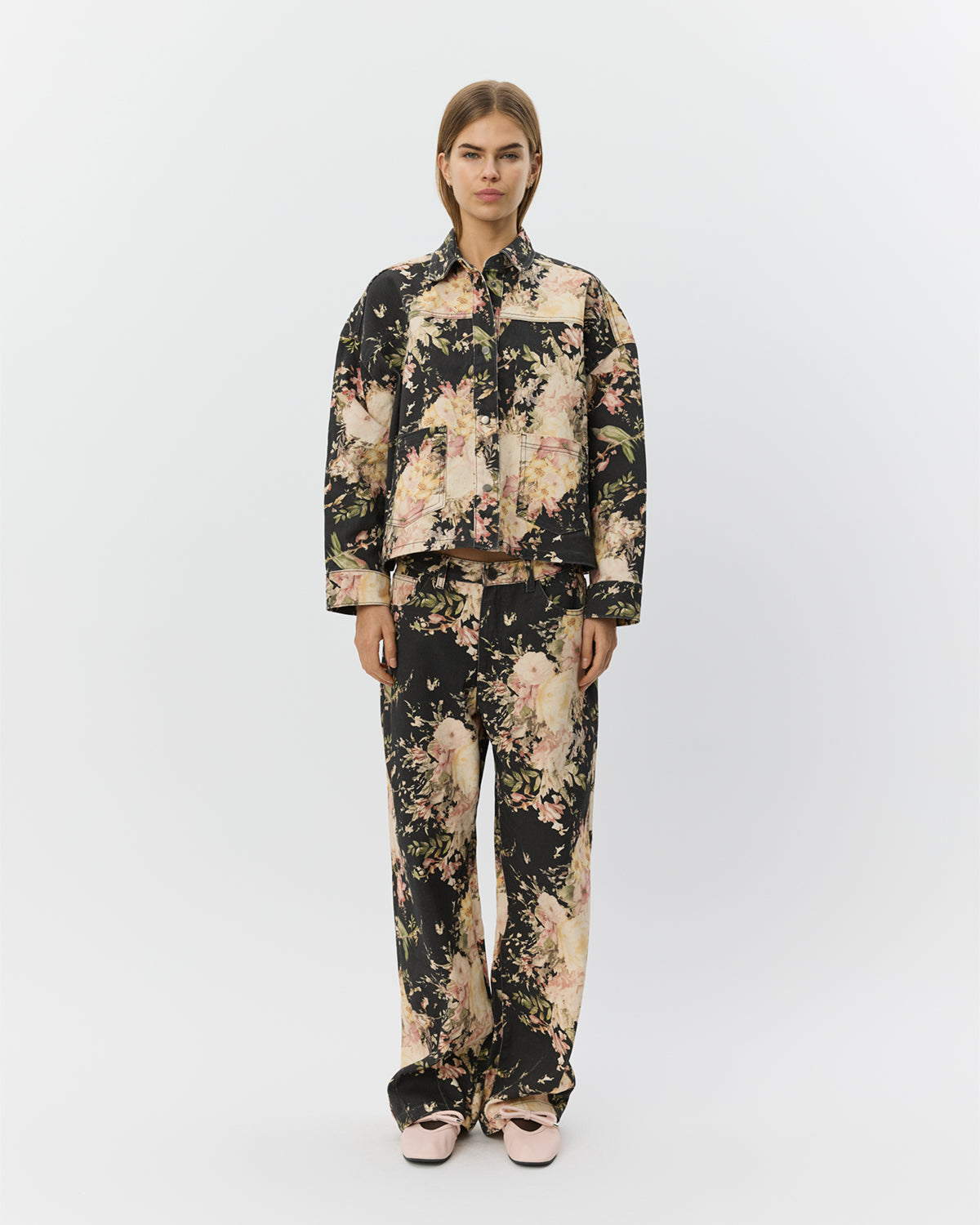 Sofie Schnoor WOMEN AMAYASW BOXY DENIM JACKET Jacket 9069 Flower mix
