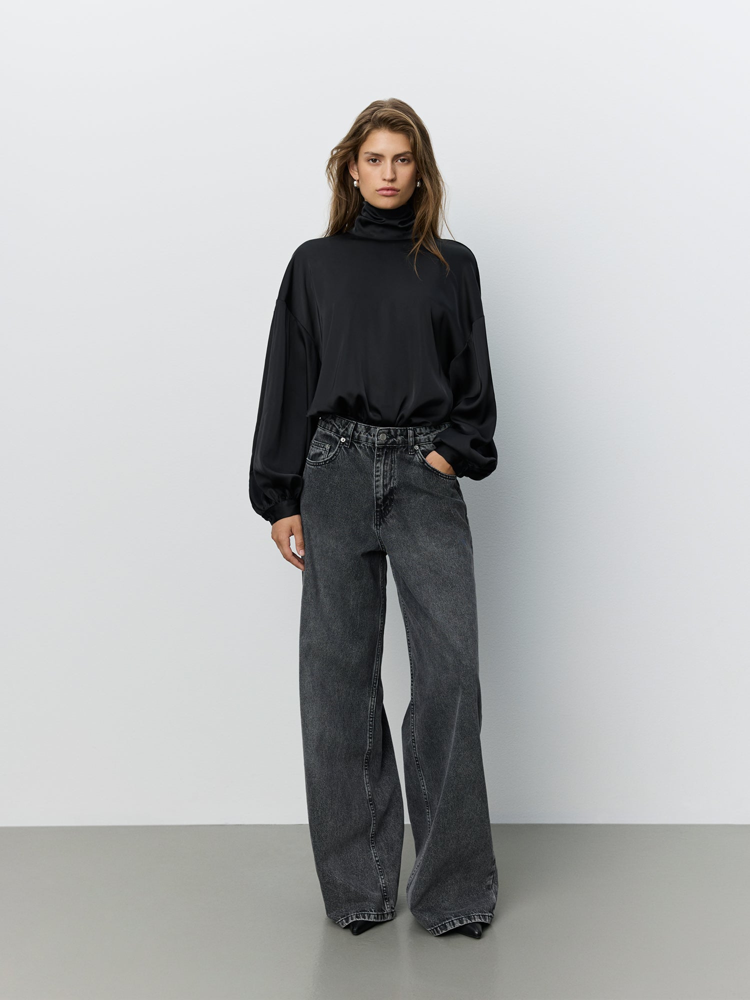 Sofie Schnoor WOMEN AMBERSW SATIN BLOUSE Blouse 1000 Black