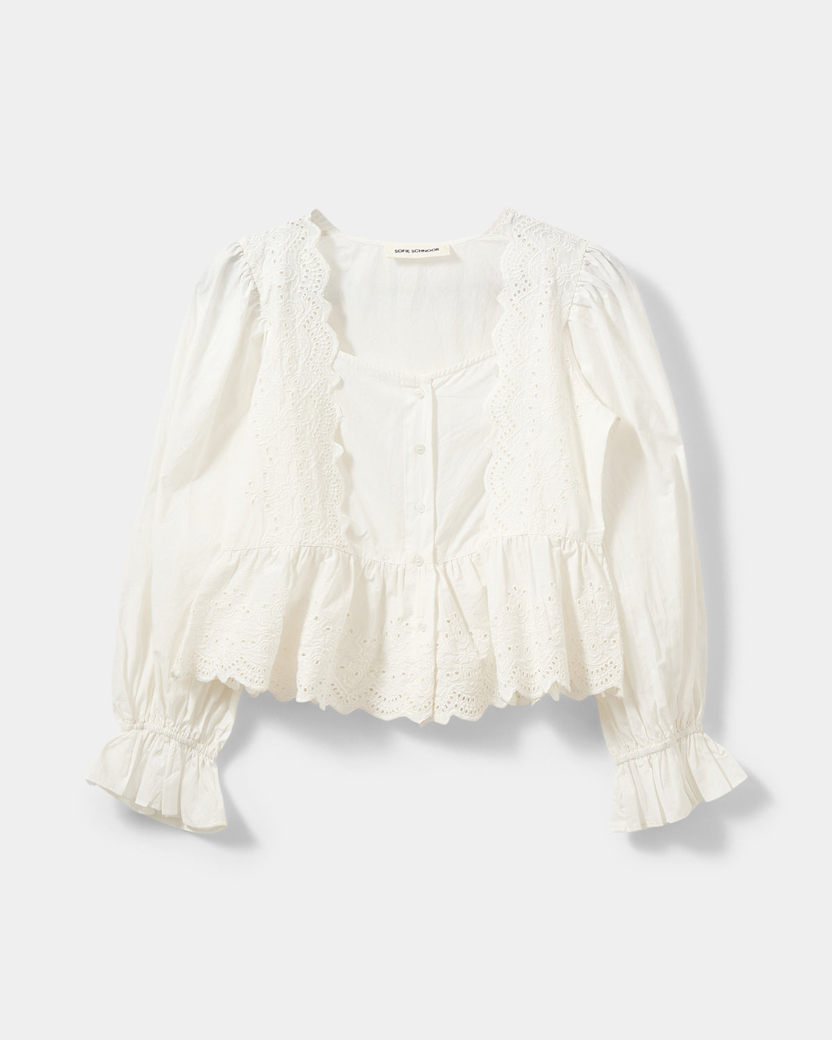 Sofie Schnoor WOMEN ARIASW BRODERIE ANGLAISE SHIRT Shirt 0103 Off white