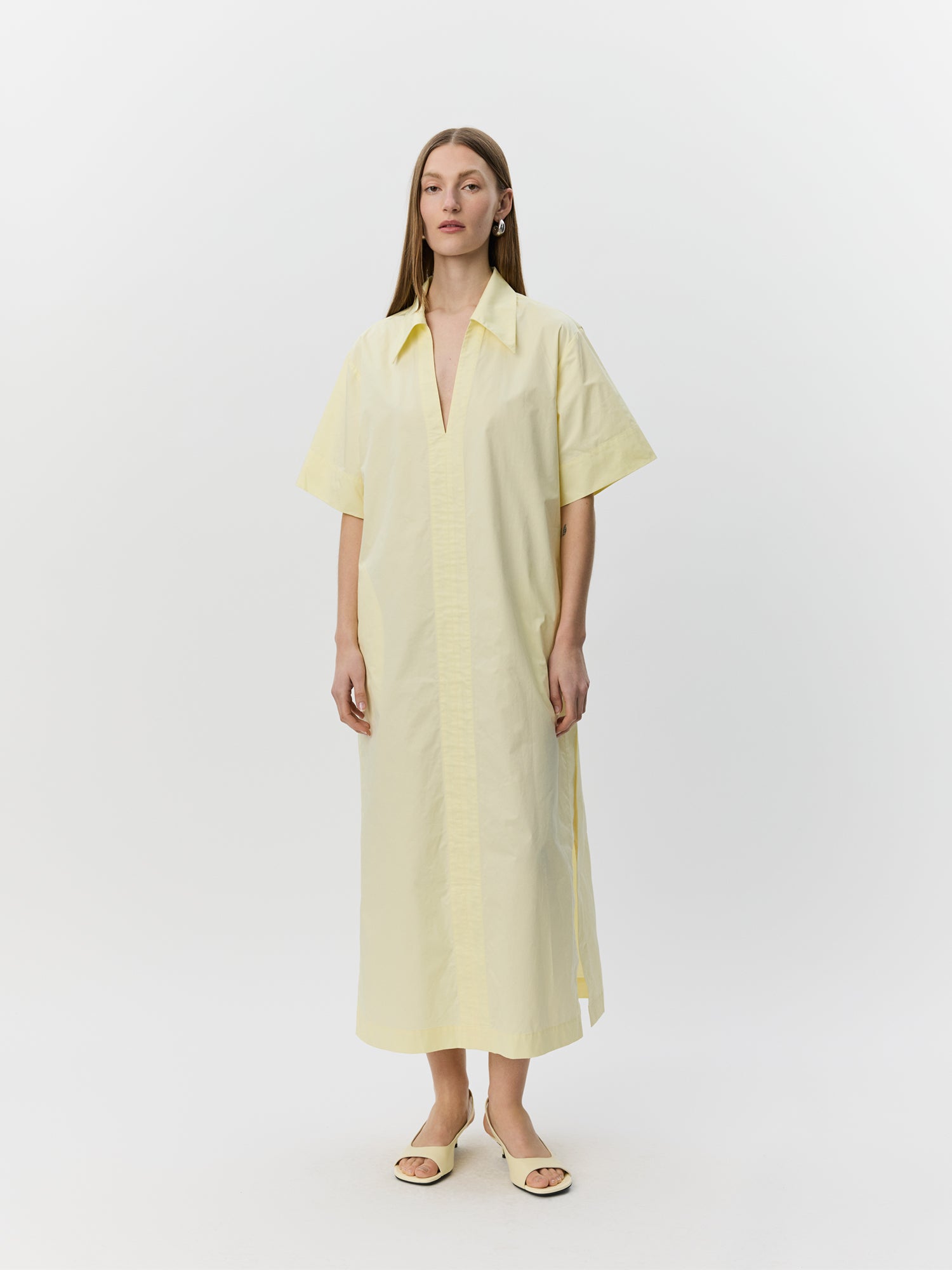 Sofie Schnoor WOMEN ASANASW OVERSIZE SHIRT DRESS Dress 2026 Light yellow