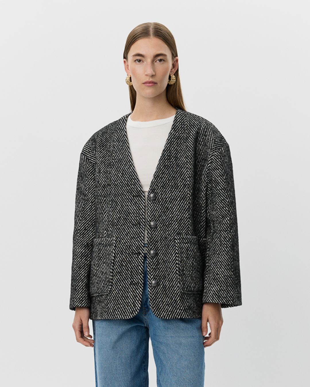 Sofie Schnoor WOMEN AURELIESW JACKET Jacket 0142 Off White - Black