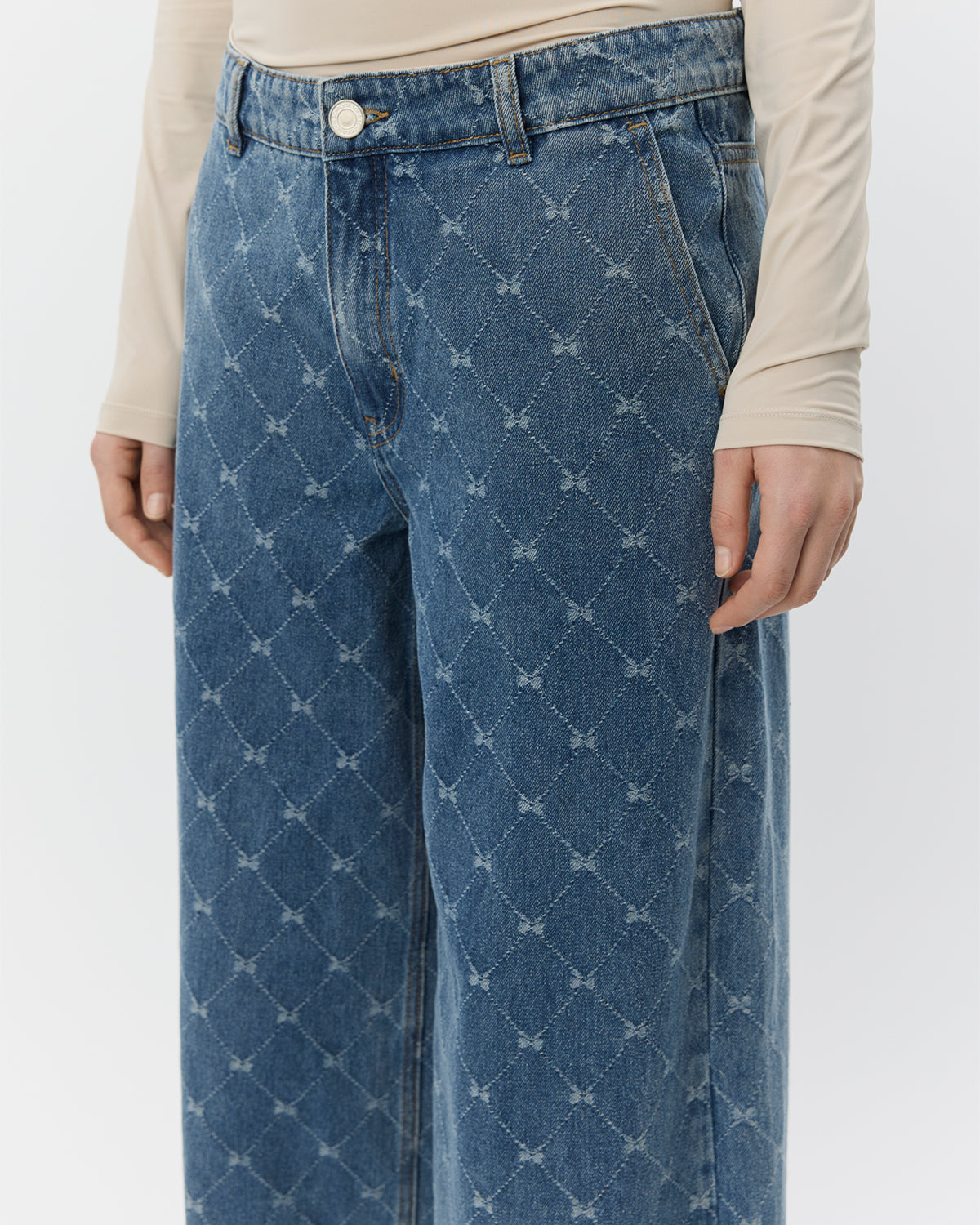 Sofie Schnoor WOMEN AZZISW LOW WIDE LEG JEANS Jeans 5036 Blue
