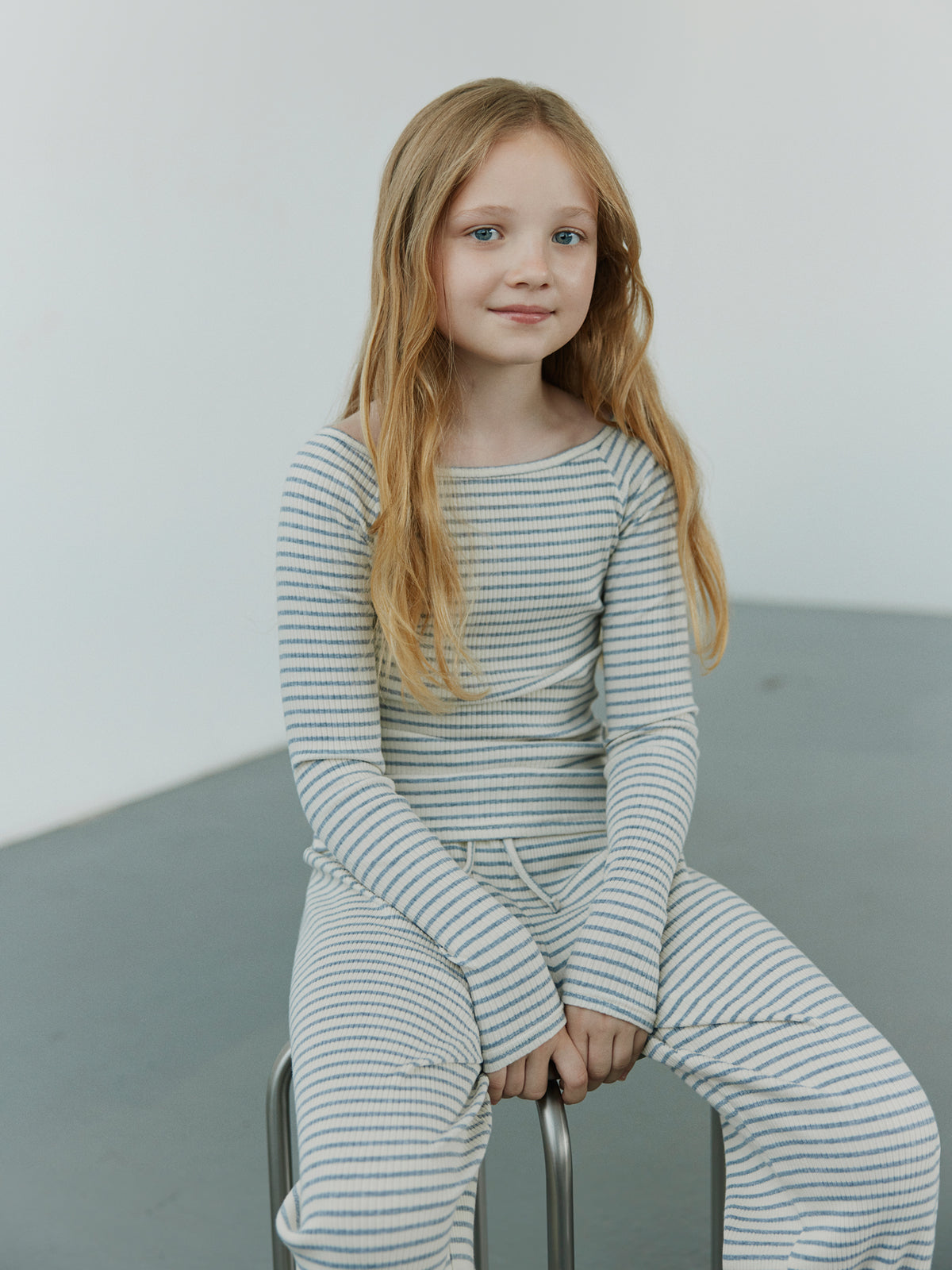 Sofie Schnoor YOUNG AbigaleSY Trousers Trousers 8048 Grey Striped