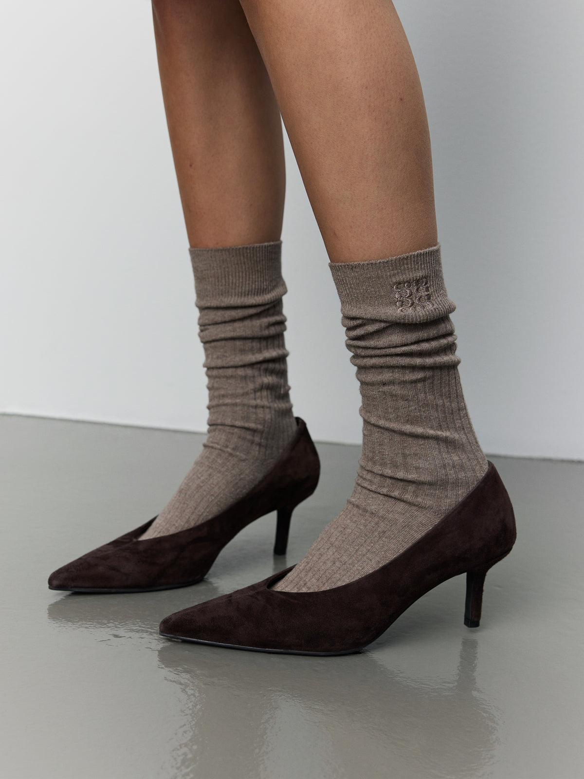 Sofie Schnoor WOMEN BEATHA KNEE SOCK Socks 7050 Camel Melange