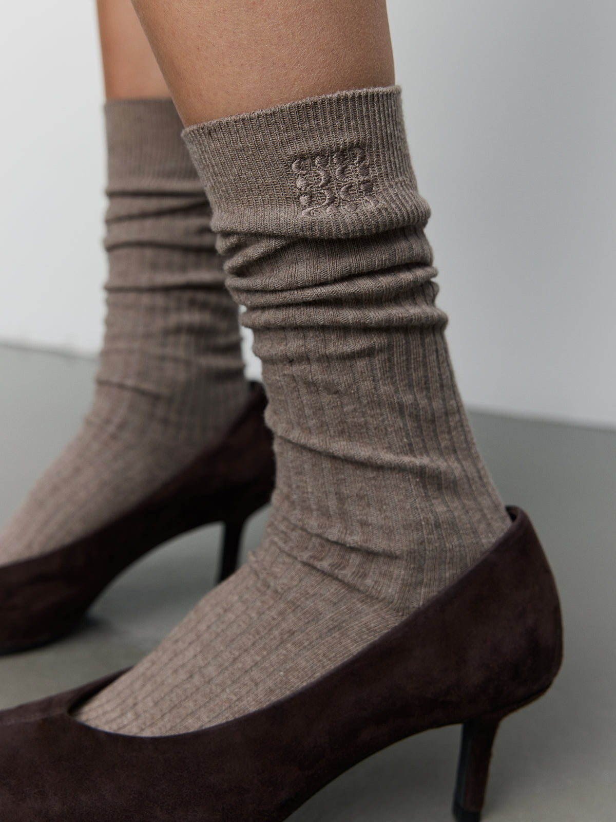 Sofie Schnoor WOMEN BEATHA KNEE SOCK Socks 7050 Camel Melange