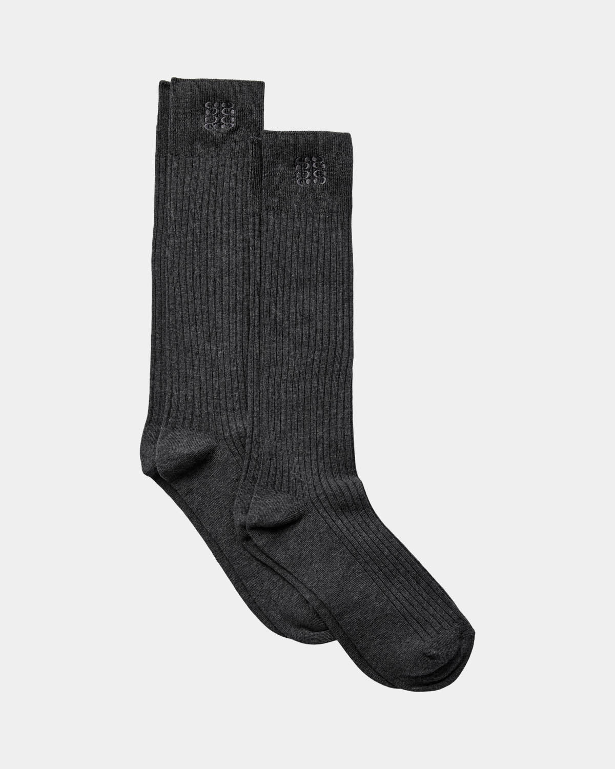 Sofie Schnoor WOMEN BEATHA KNEE SOCK Socks 8011 Dark grey melange