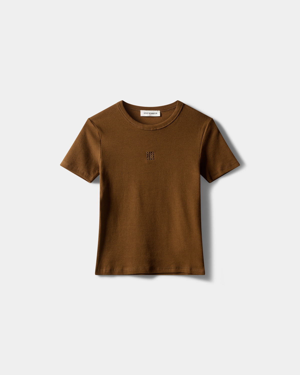 Sofie Schnoor WOMEN BLAKESW RIB BABY TEE T-shirt 7164 Maple Brown
