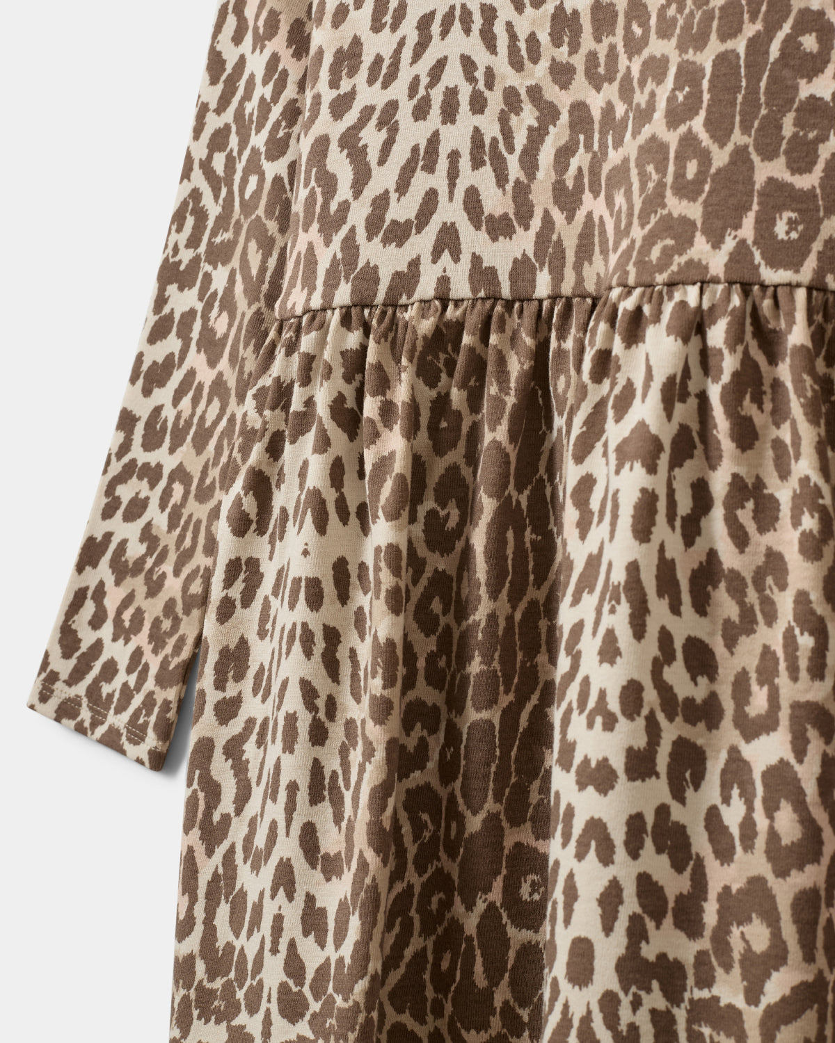 Sofie Schnoor KIDS BerraKB Dress Dress 9137 AOP Beige Leopard