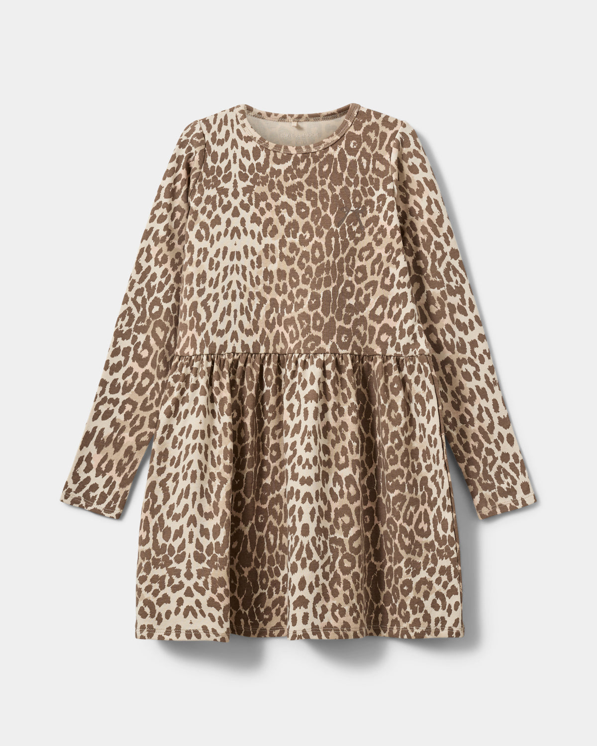 Sofie Schnoor KIDS BerraKB Dress Dress 9137 AOP Beige Leopard