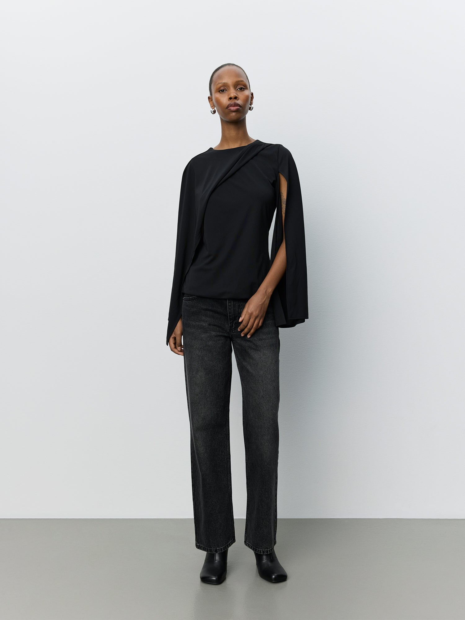Sofie Schnoor WOMEN CARANASW CAPE BLOUSE Blouse 1000 Black