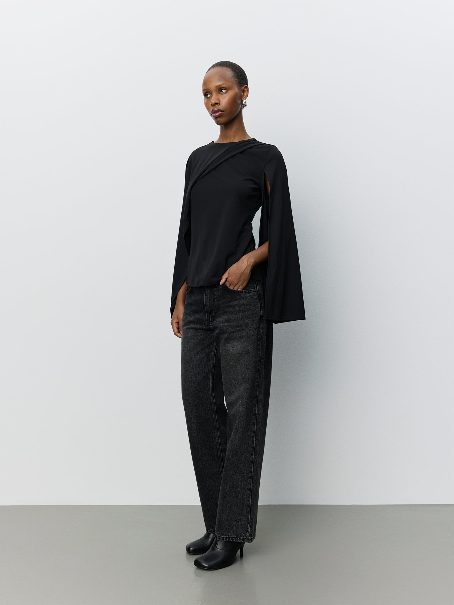 Sofie Schnoor WOMEN CARANASW CAPE BLOUSE Blouse 1000 Black