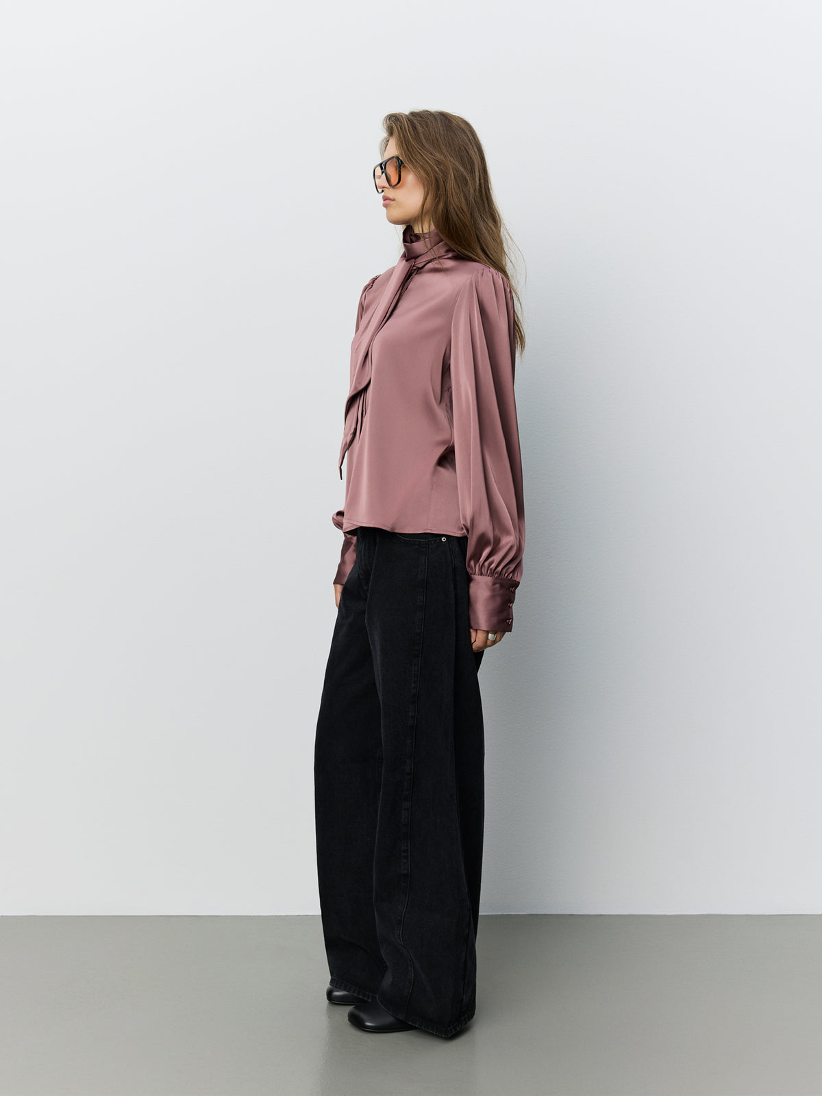 Sofie Schnoor WOMEN CARINASW SATIN SHIRT Blouse 7172 Dusty Plum