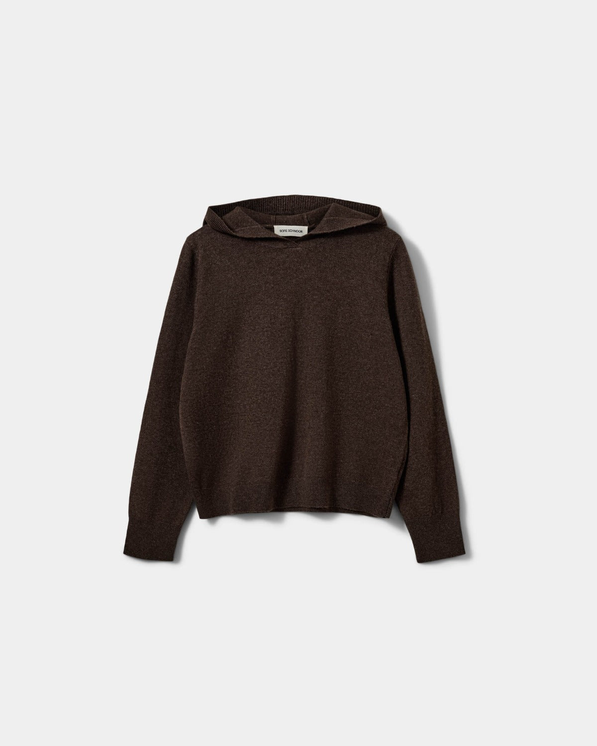 Sofie Schnoor WOMEN CASSIESW KNIT HOODIE Hoodie 7129 Brown Fudge