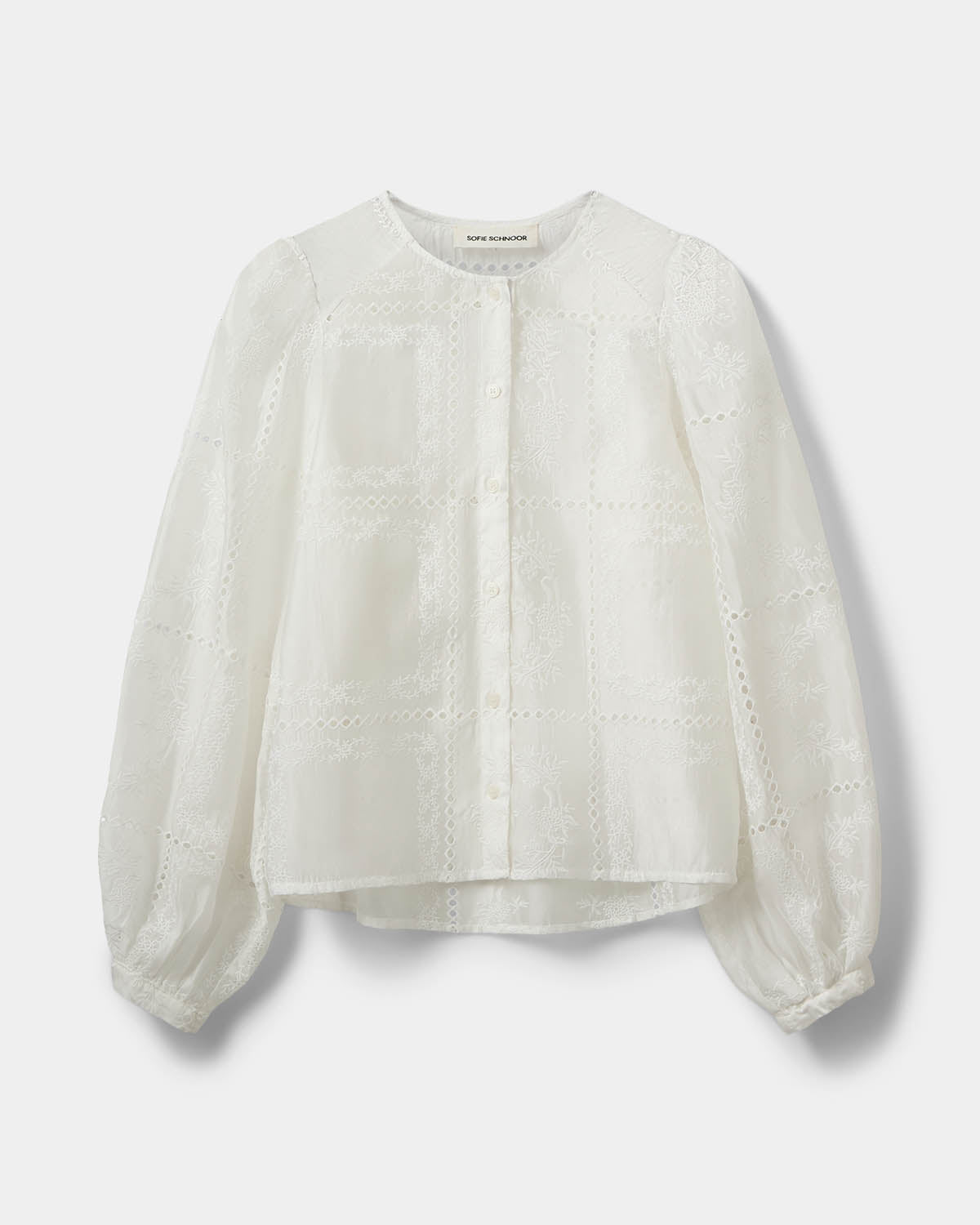 Sofie Schnoor WOMEN CORASW DETAILED EMBROIDERY SHIRT Shirt 0101 Off white