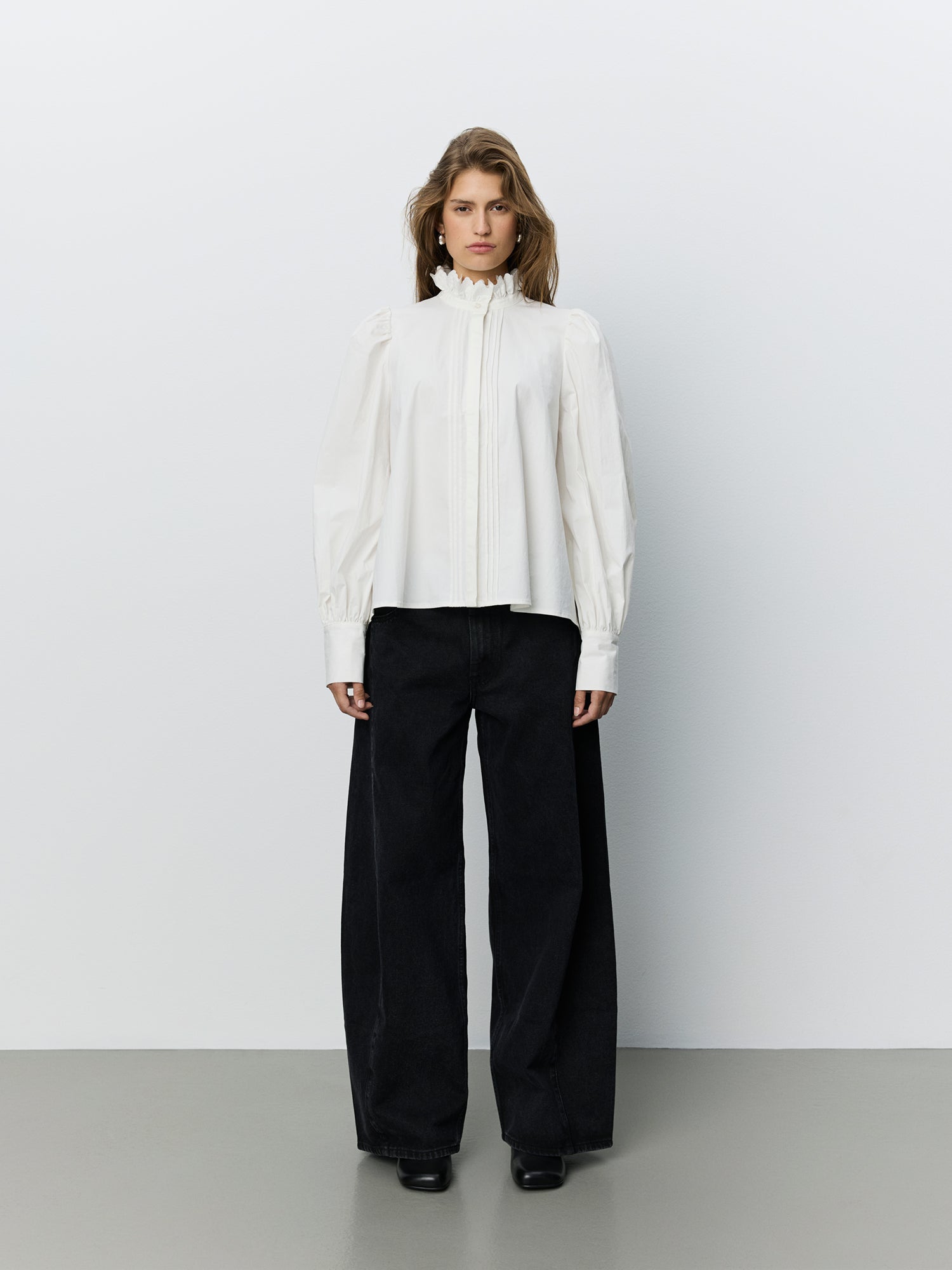 Sofie Schnoor WOMEN CYLIASW EMBROIDERY SHIRT Blouse 0101 Off white