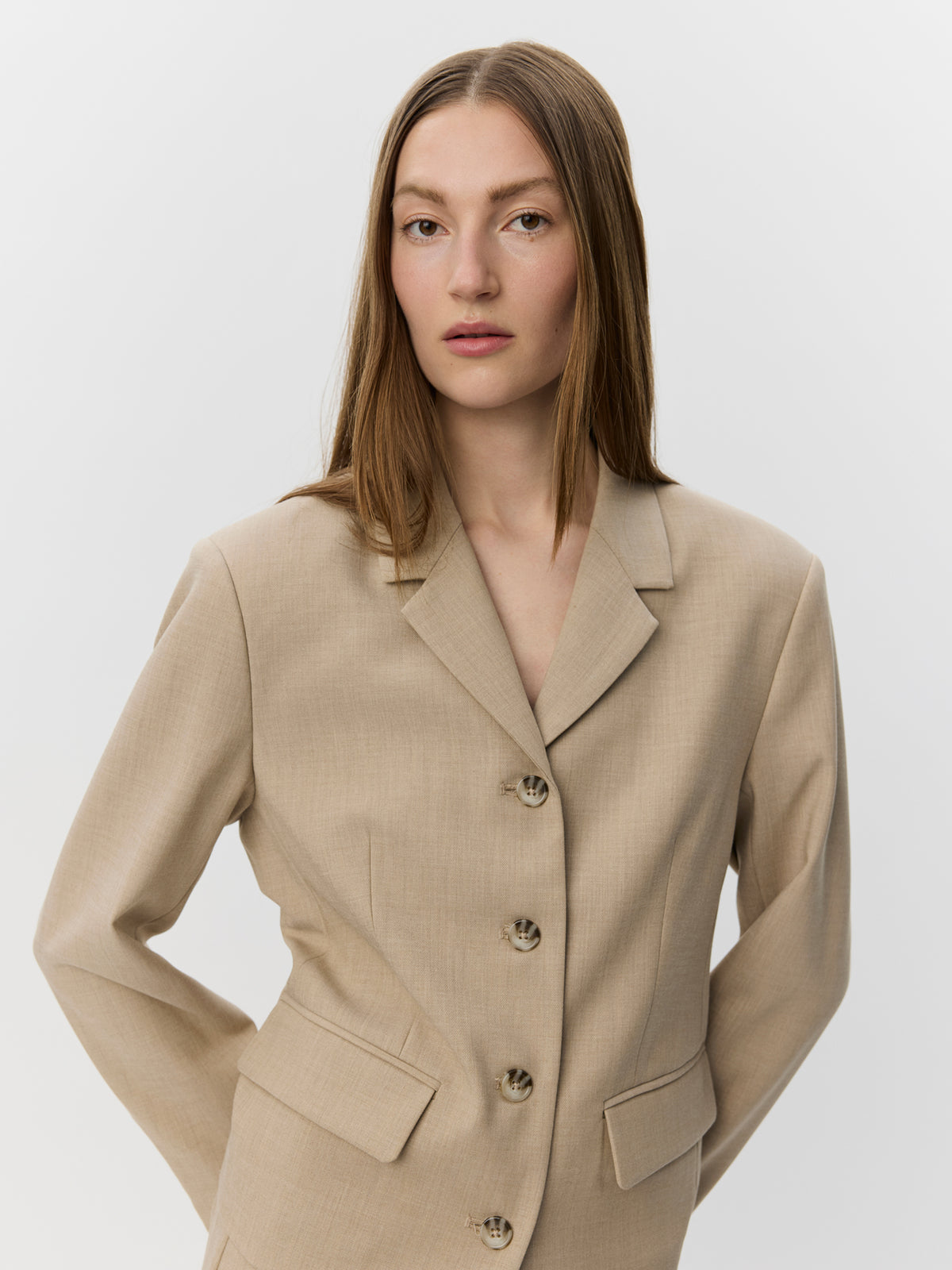 Sofie Schnoor WOMEN ELLYSW SHORT BLAZER Blazer 7105 Light Sand