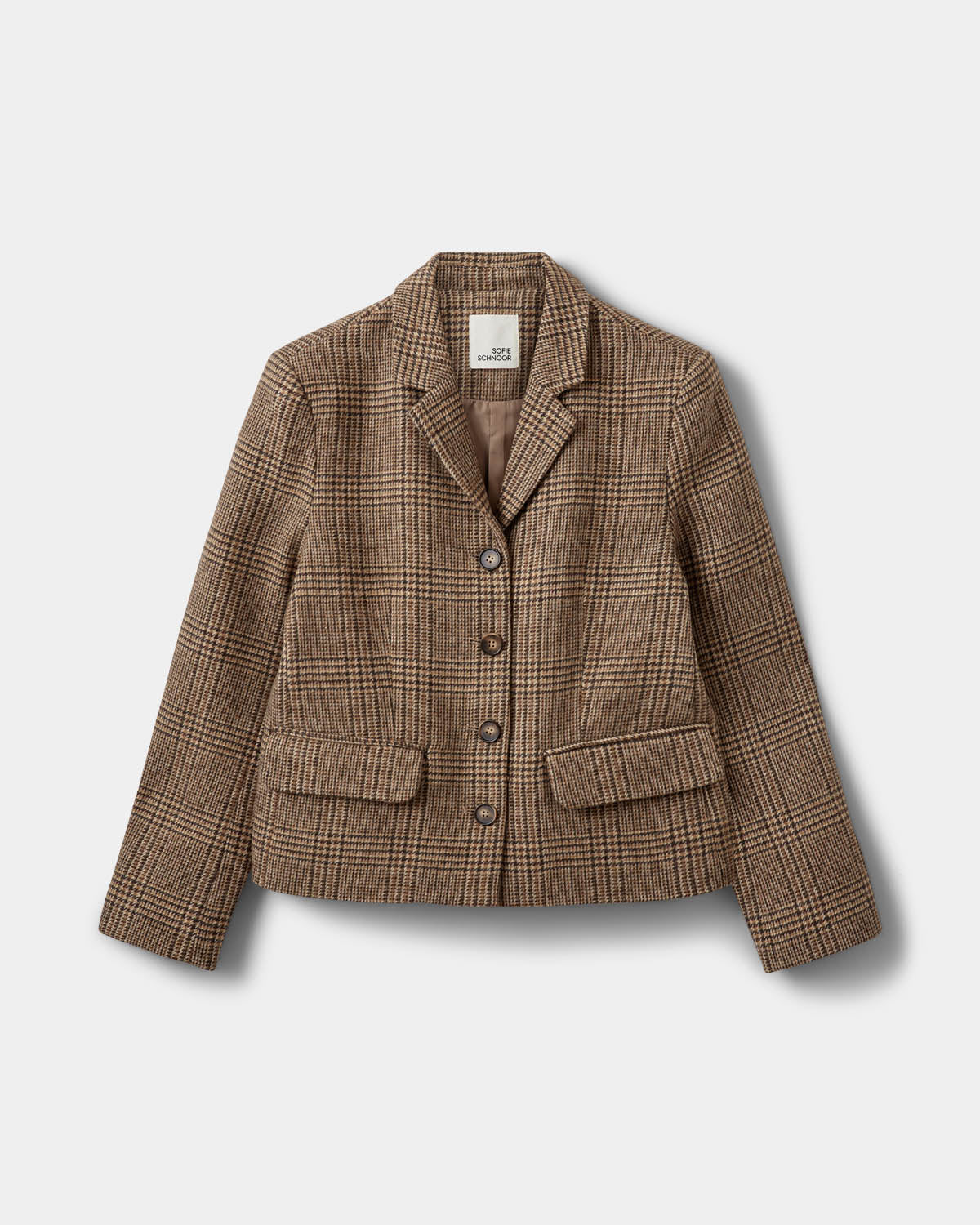 Sofie Schnoor WOMEN ELLYSW SHORT BLAZER Blazer 9007 Brown check