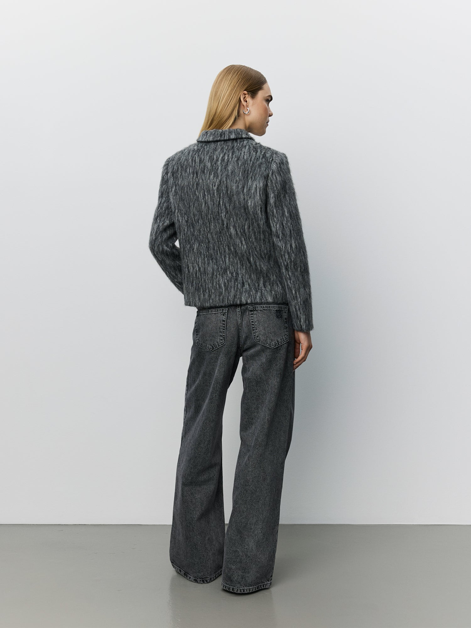 Sofie Schnoor WOMEN ELLYSW SHORT BLAZER Blazer 8011 Dark grey melange