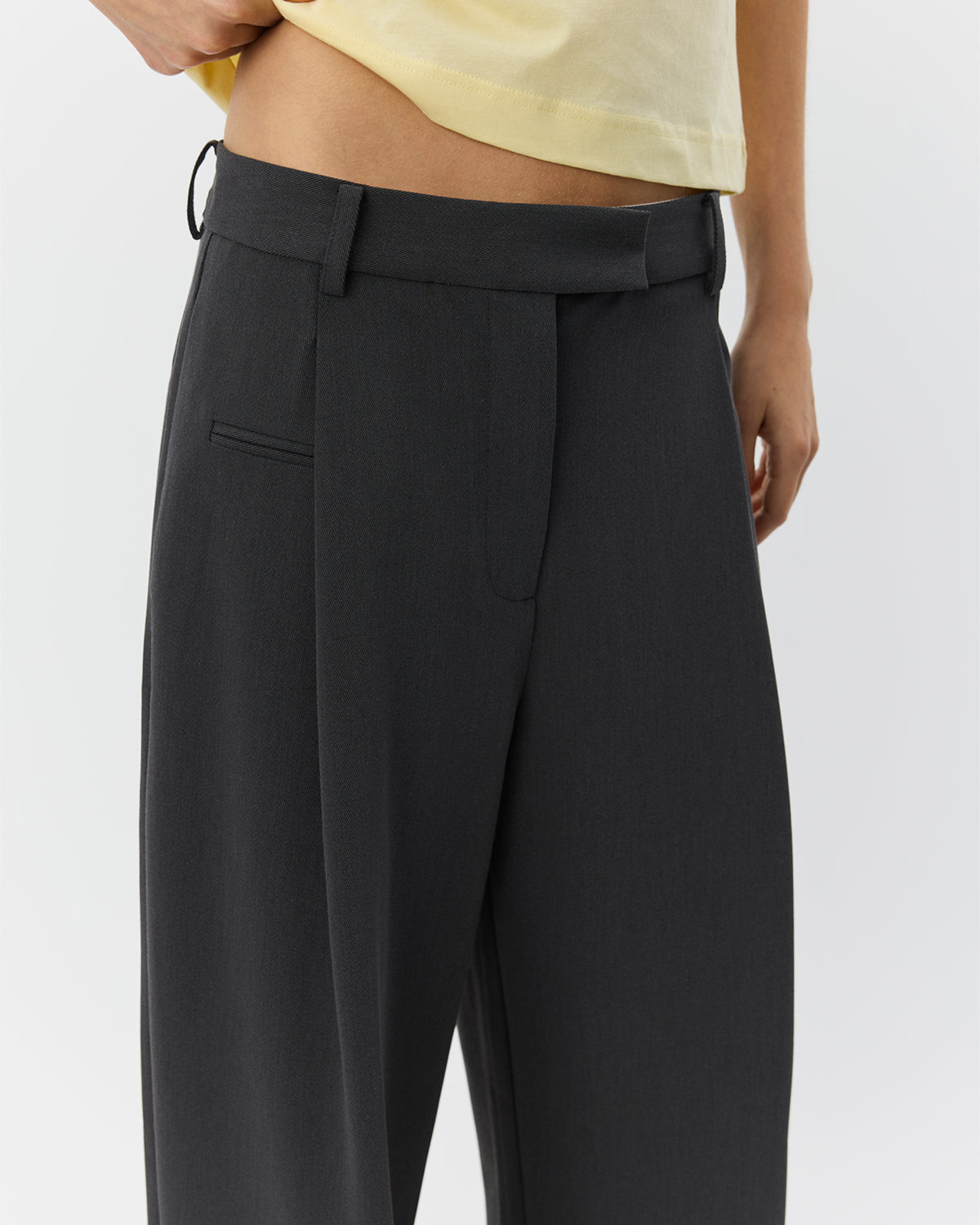 Sofie Schnoor WOMEN ELSABETHSW WIDE LEG SUITING TROUSERS Trousers 8008 Dark grey