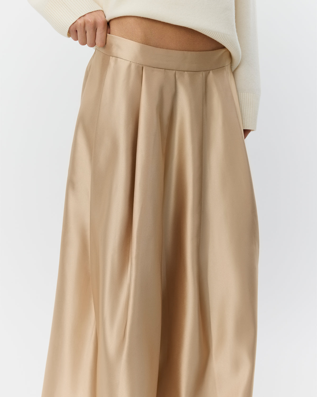Sofie Schnoor WOMEN EMMYSW SATIN MAXI SKIRT Skirt 7070 Light beige