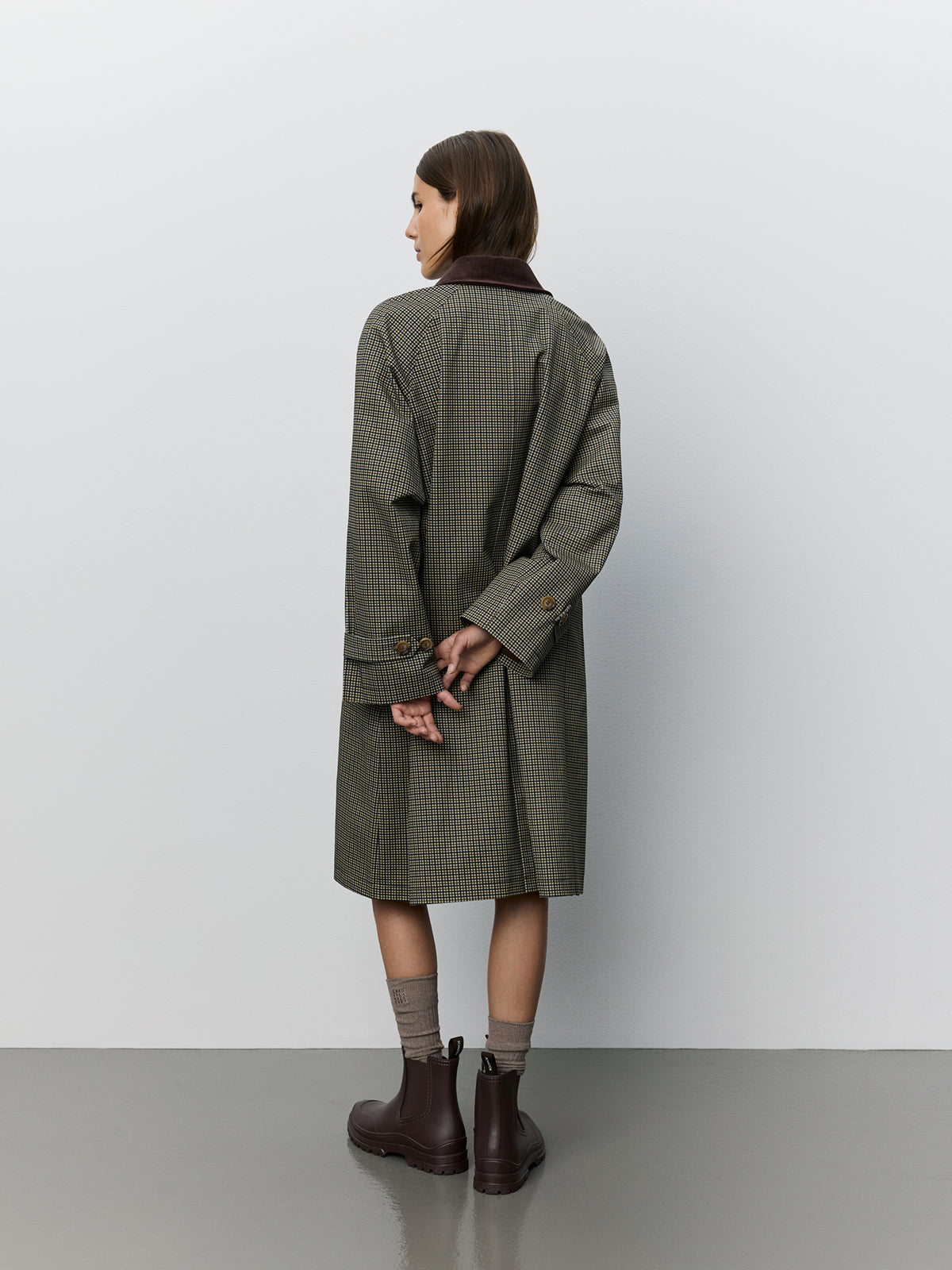 Sofie Schnoor WOMEN FILLIESW RELAXED COAT Coat 9141 Blue/Brown check