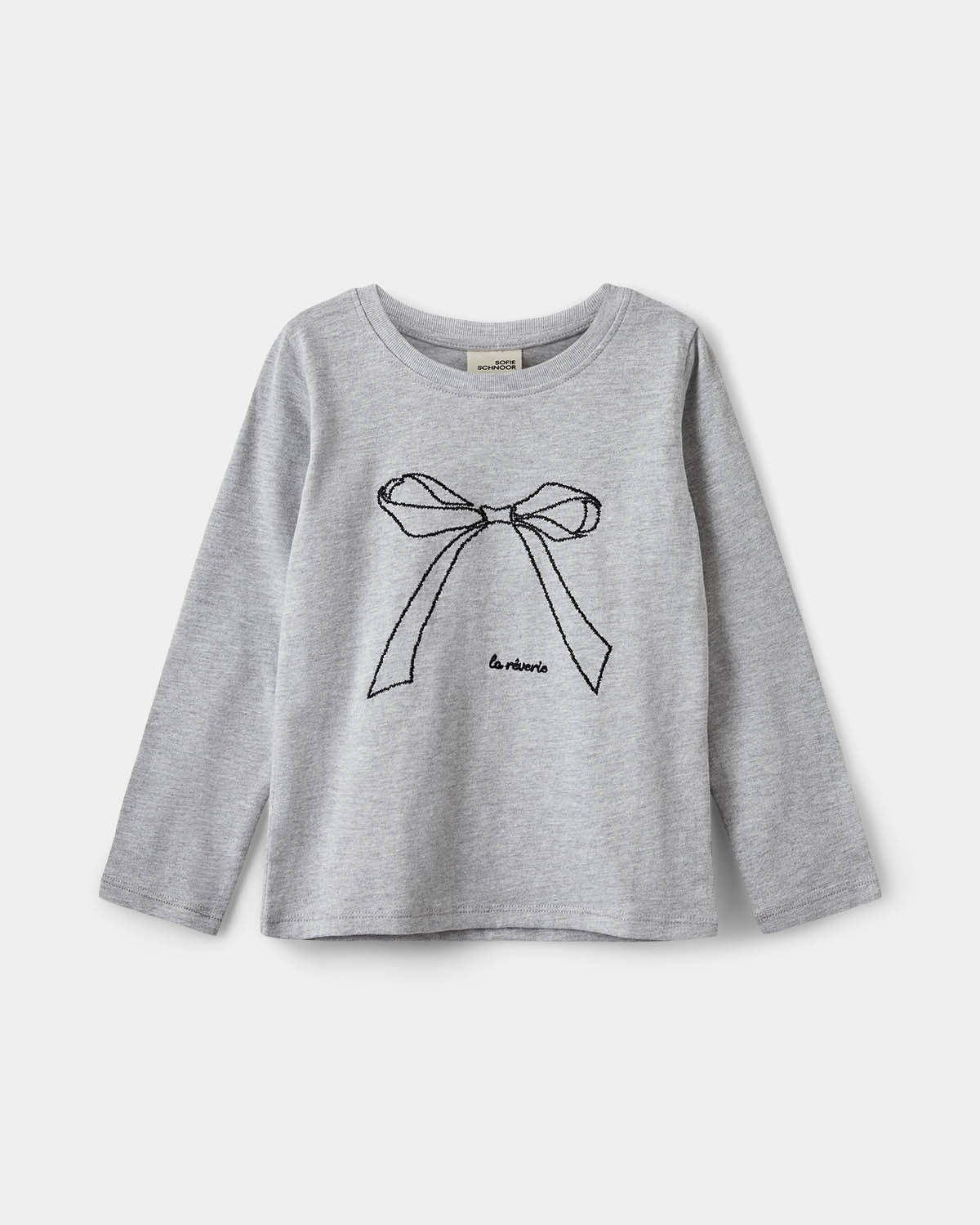 Sofie Schnoor KIDS FLEUR T-SHIRT LONGSLEEVE T-shirt Long Sleeve 8000 Grey Melange