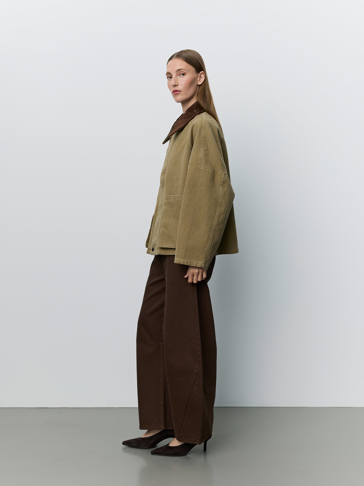 Sofie Schnoor WOMEN FRANCOSW OVERSIZED CANVAS JACKET Jacket 7030 Khaki