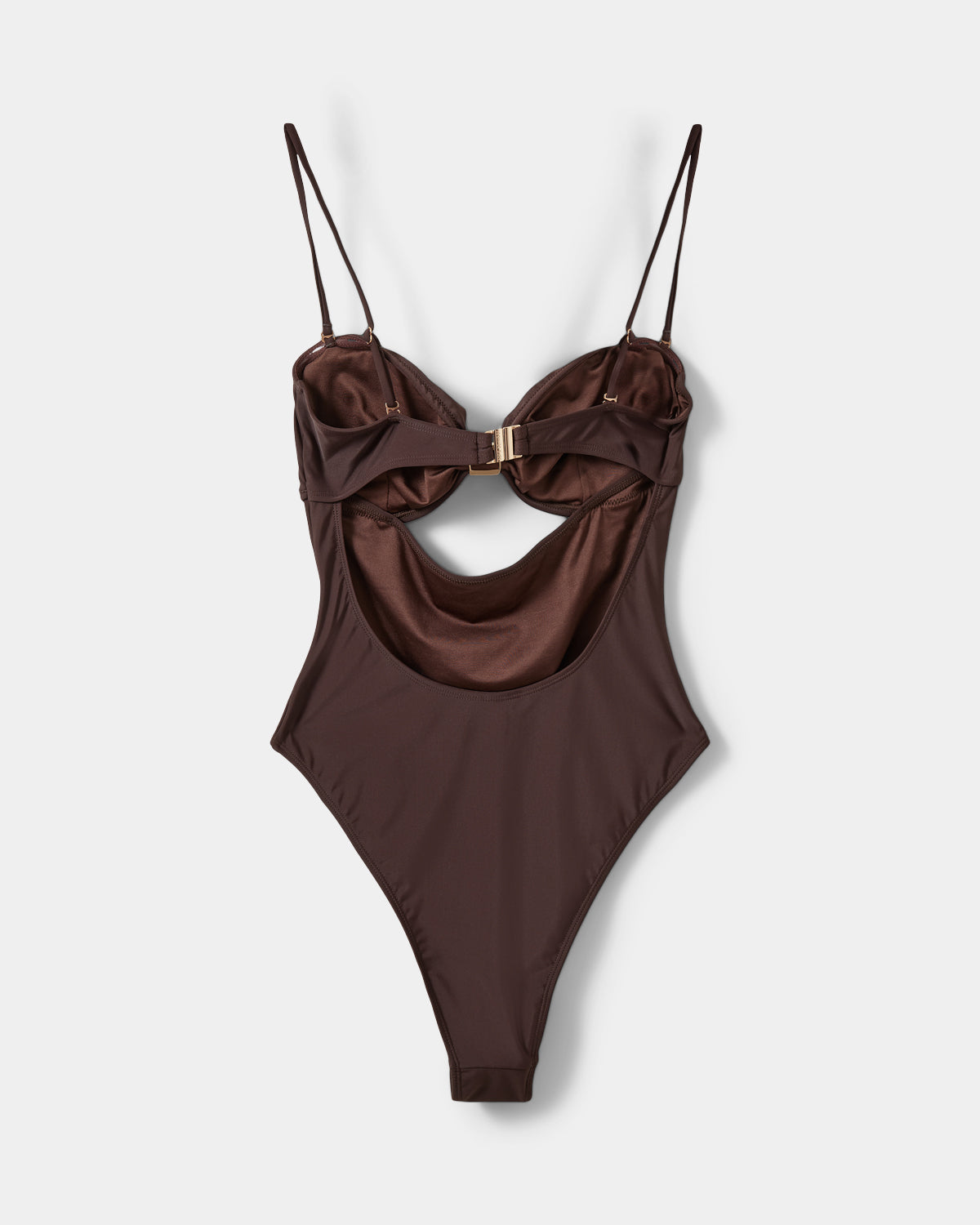 Sofie Schnoor WOMEN GALIASW SWIMSUIT WITH GOLDEN BUCKLE Swimsuit 7162 Intense Brown