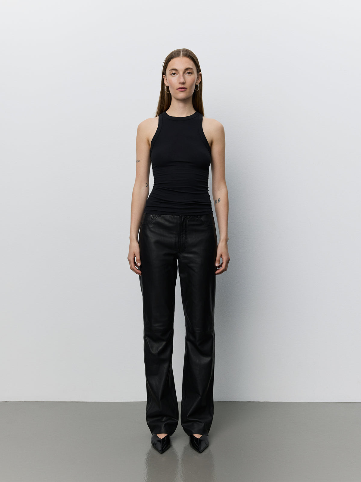 Sofie Schnoor WOMEN GATTISW LEATHER PANTS Trousers 1000 Black