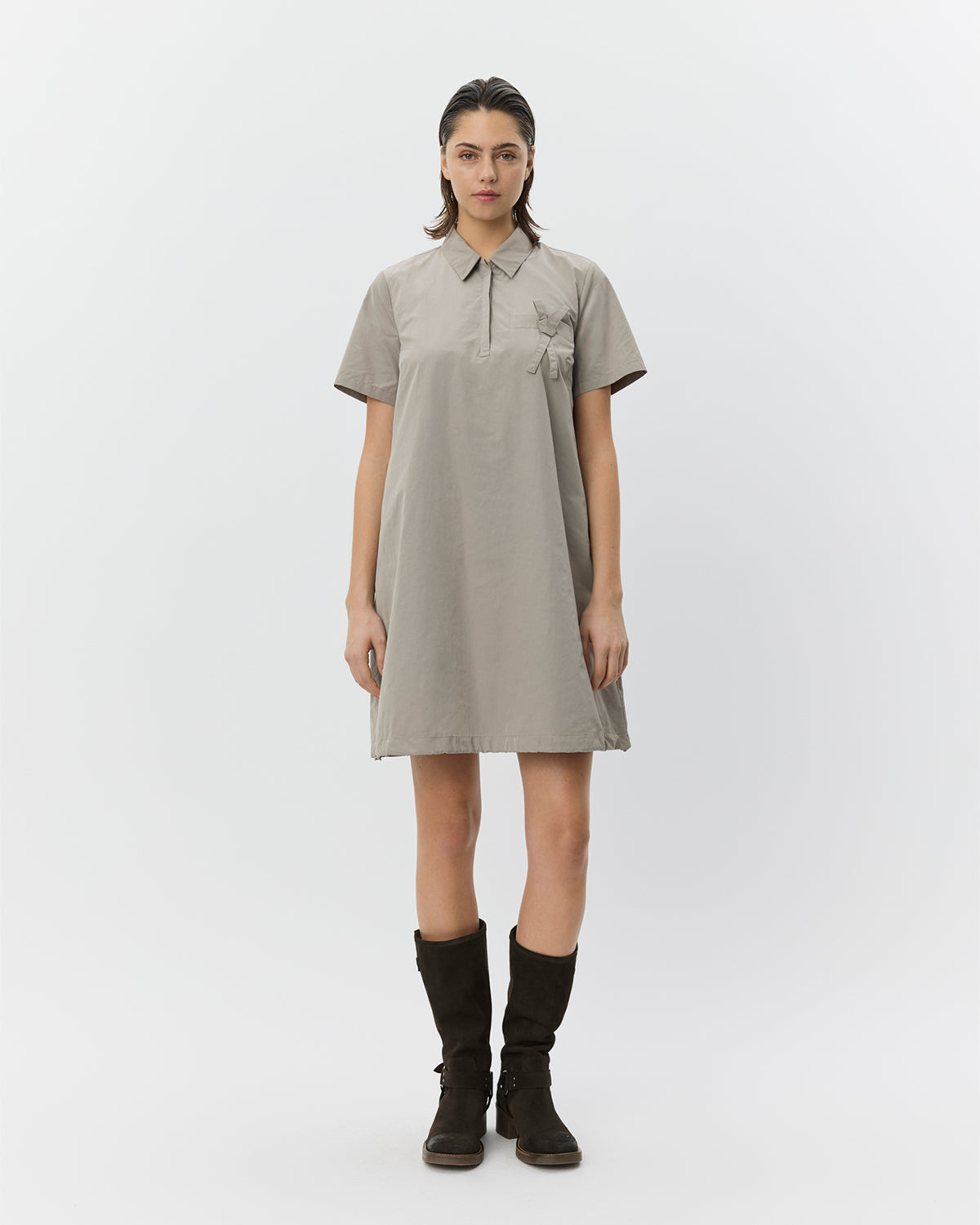 Sofie Schnoor WOMEN GEORGINASW POLO DRESS Dress 3072 Dusty green
