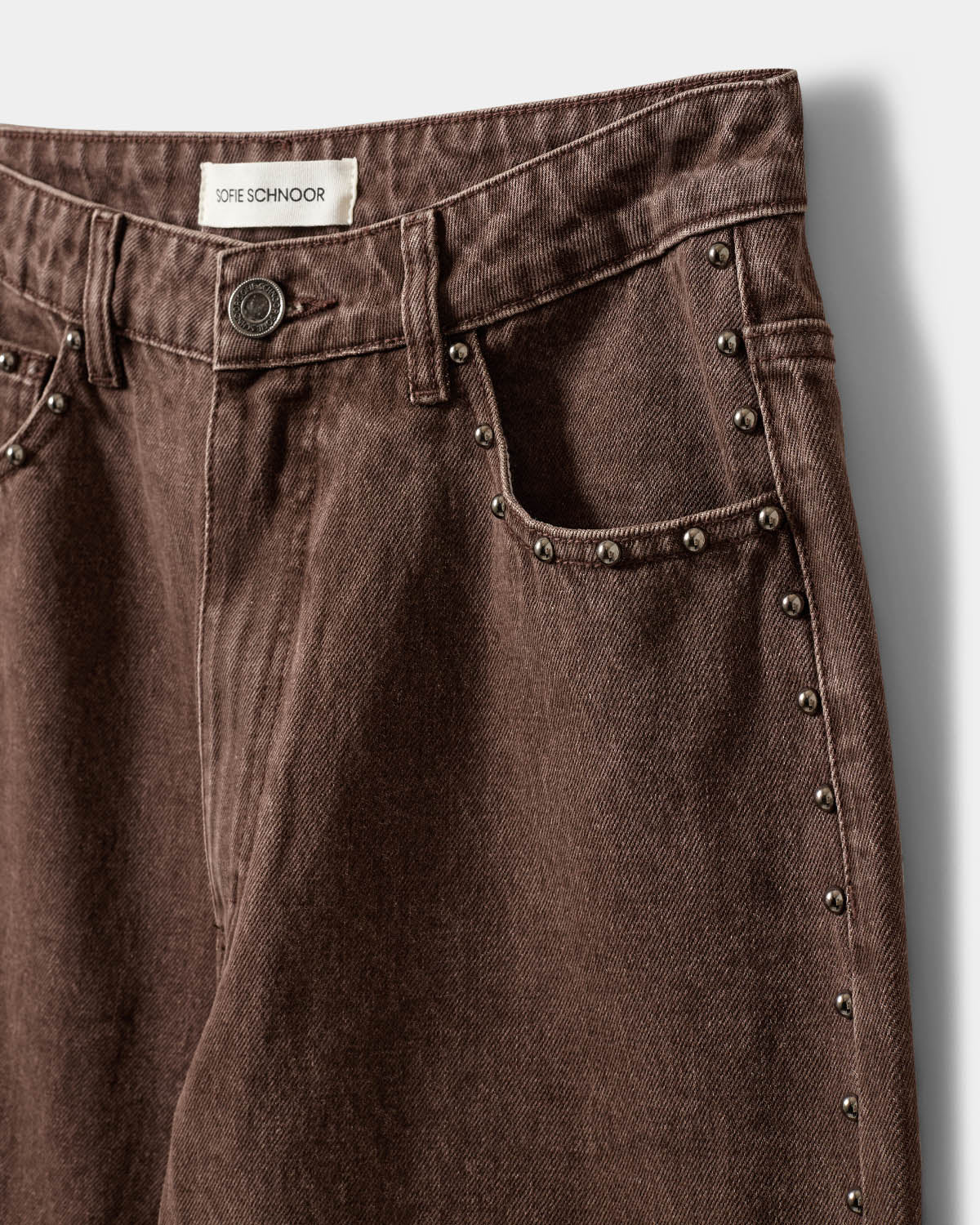 Sofie Schnoor WOMEN HAVANASW JEANS WITH RIVETS Jeans 9099 Middle Brown