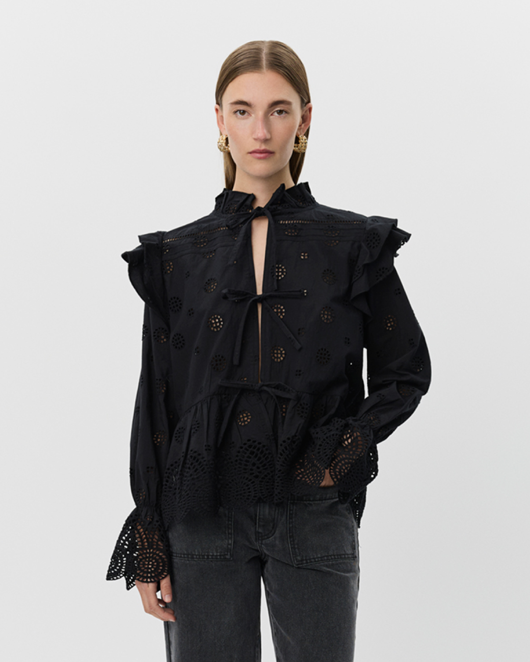Sofie Schnoor WOMEN HAZELLESW BLOUSE Blouse 1000 Black