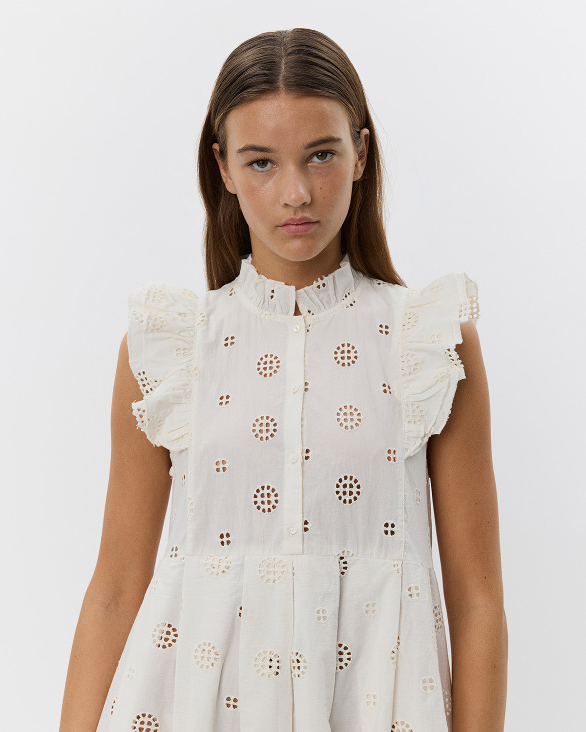 Sofie Schnoor WOMEN HELENASW DRESS Dress 0101 Off white