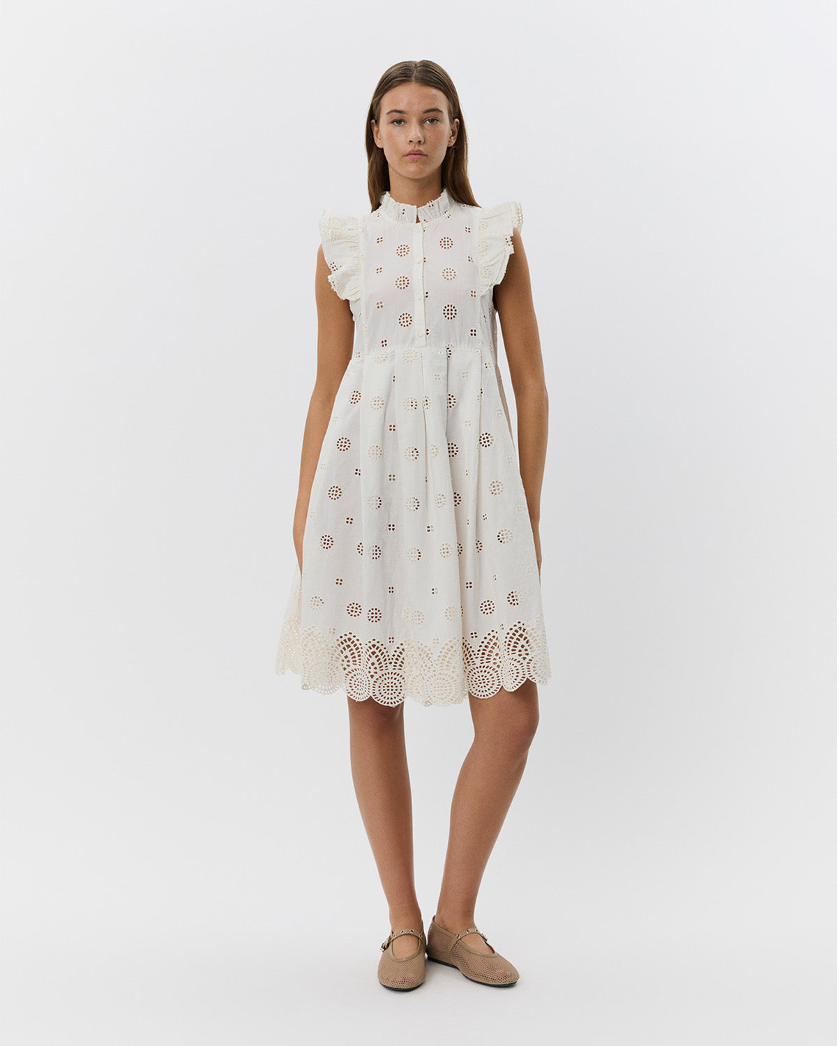 Sofie Schnoor WOMEN HELENASW DRESS Dress 0101 Off white