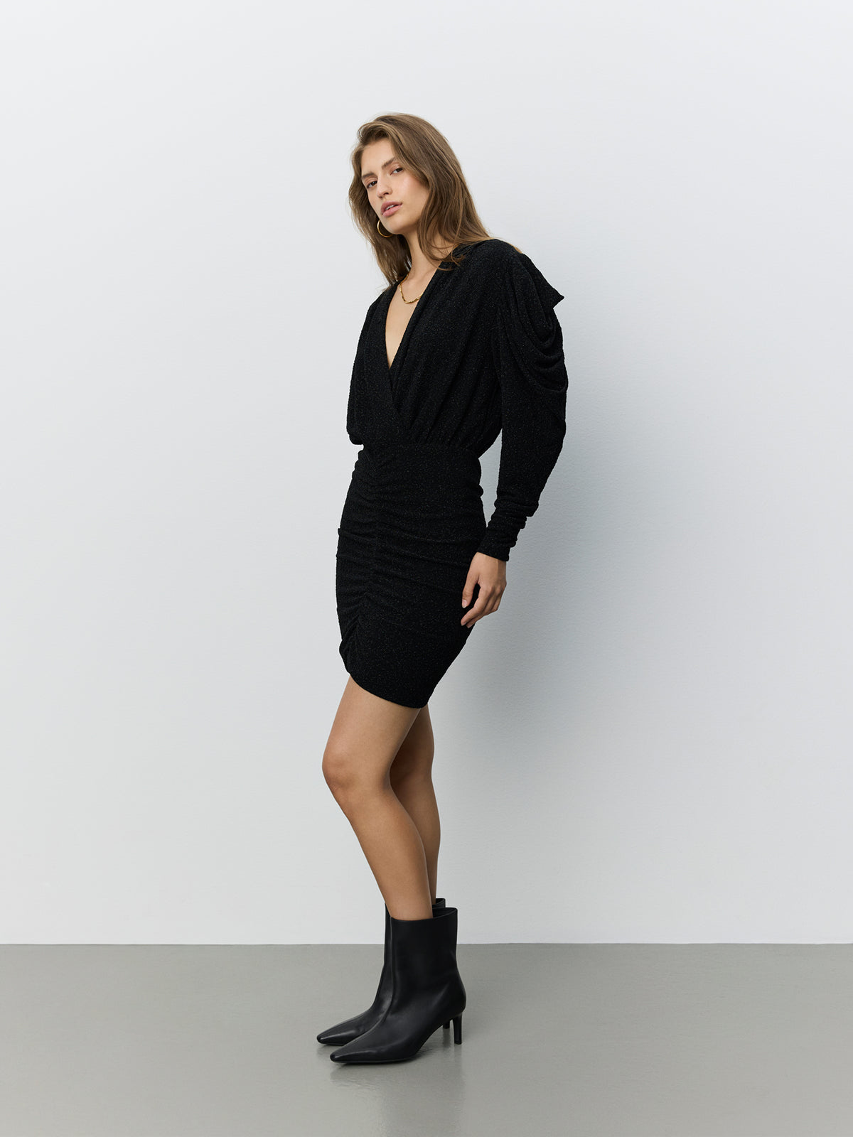 Sofie Schnoor WOMEN ILYASW GLITTER DRESS Dress 1003 Black glitter