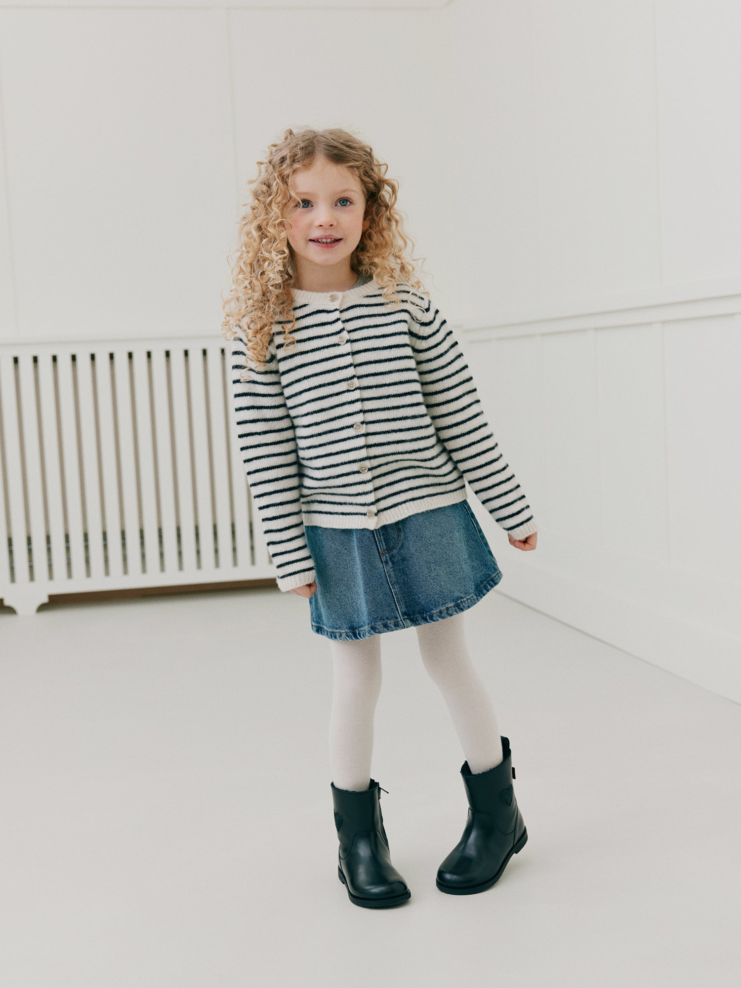 Sofie Schnoor KIDS INDIGOKB SKIRT Skirt 5055 Denim blue