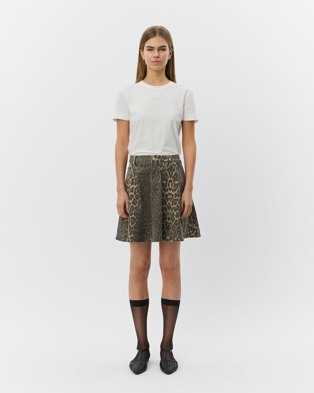 Sofie Schnoor WOMEN INDIGOSW LEO SKIRT Skirt 9086 Light brown leopard