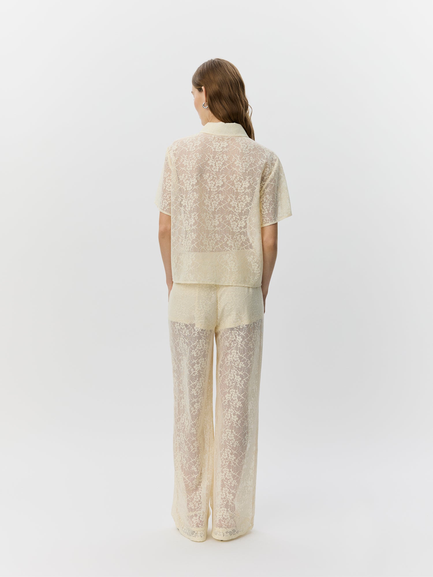 Sofie Schnoor WOMEN IVYSW CROCHET LACE TROUSERS Trousers 0159 Cream White