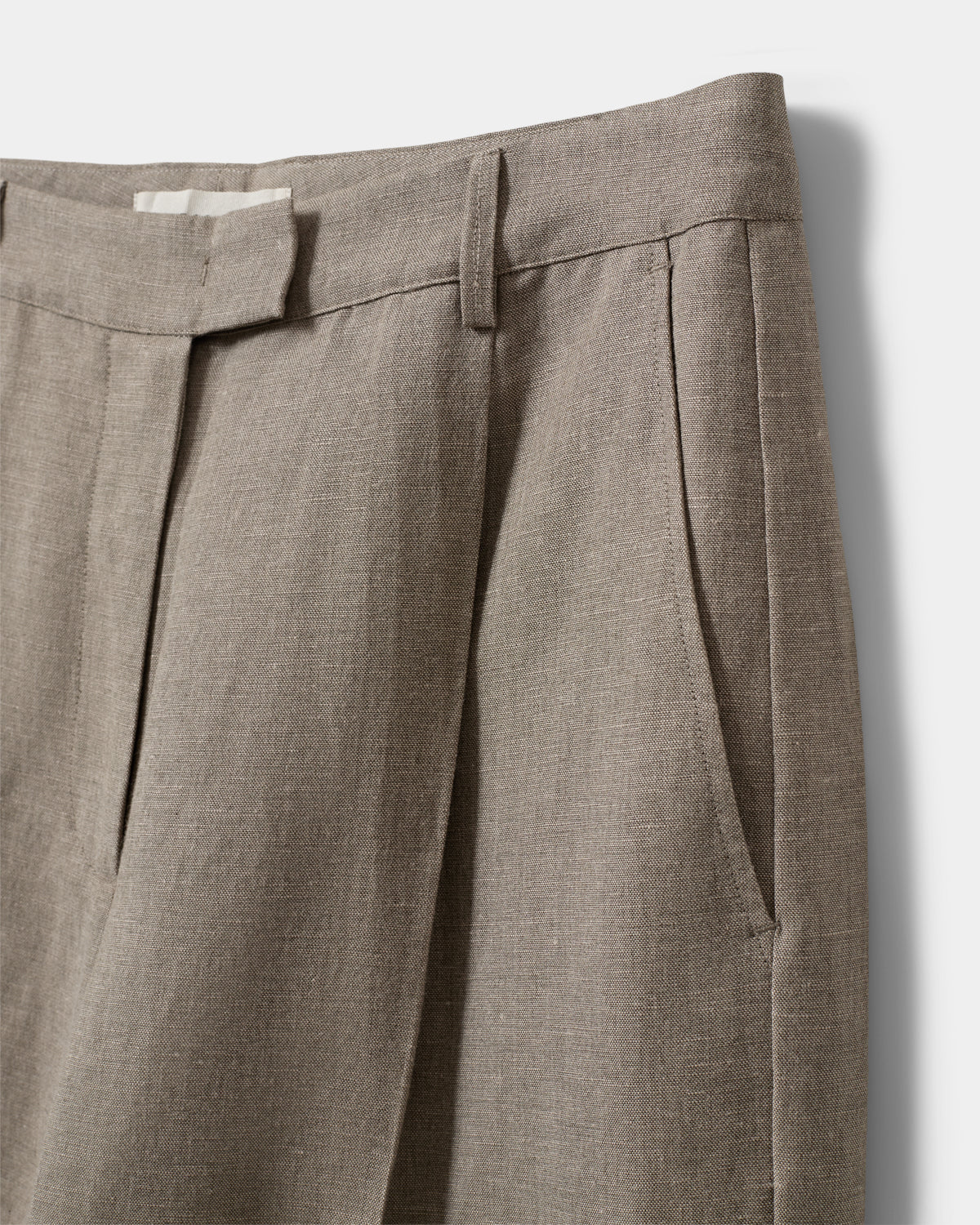 Sofie Schnoor WOMEN IZRASW LINEN MIX TROUSERS Trousers 7042 Dark sand