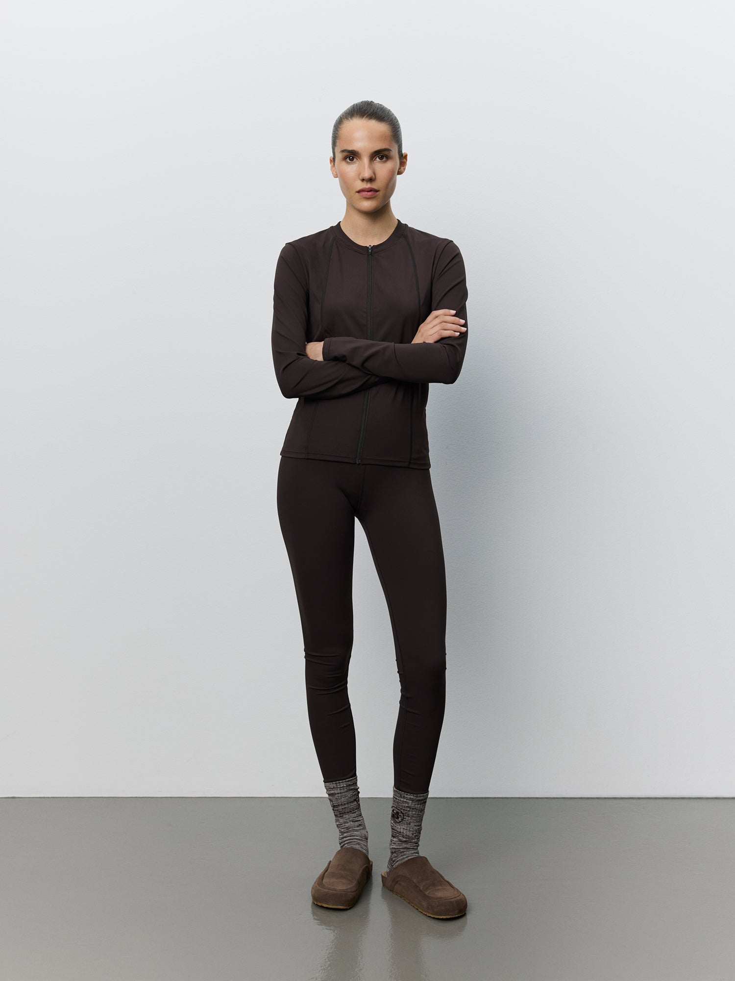 Sofie Schnoor SPORT JAYASPO ZIP BLOUSE Blouse 7025 Dark brown