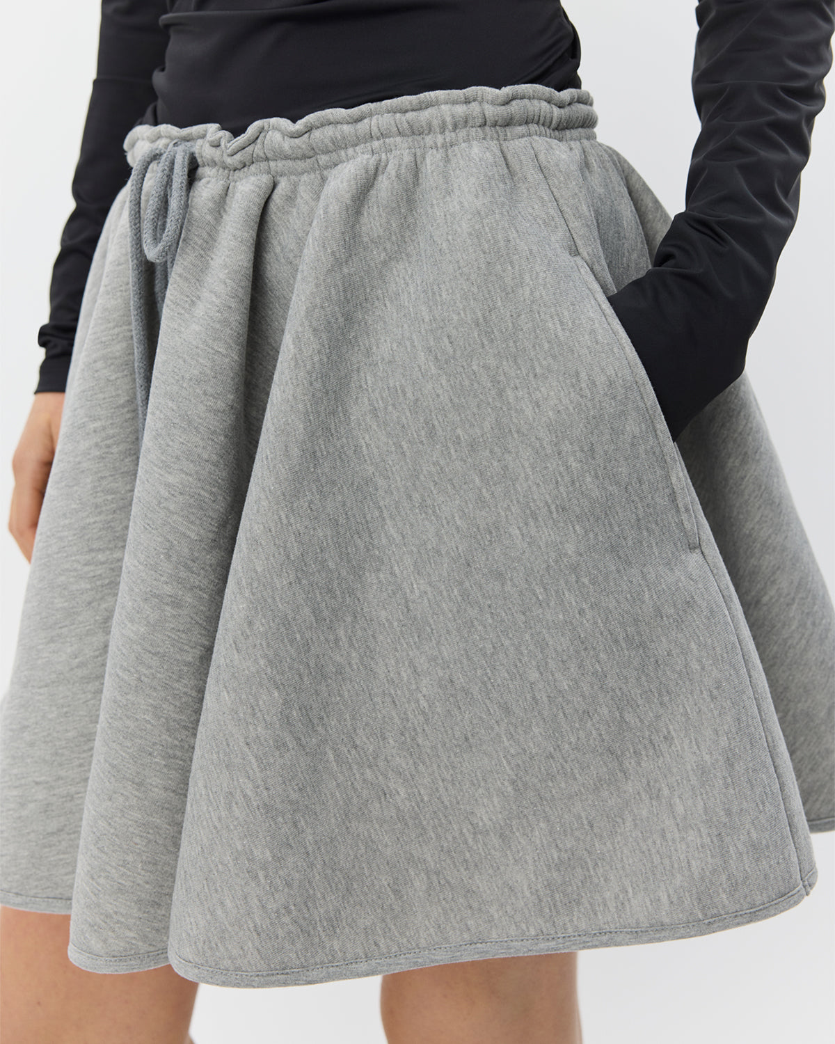 Sofie Schnoor WOMEN JESSICASW SWEAT MINI SKIRT Skirt 8000 Grey Melange